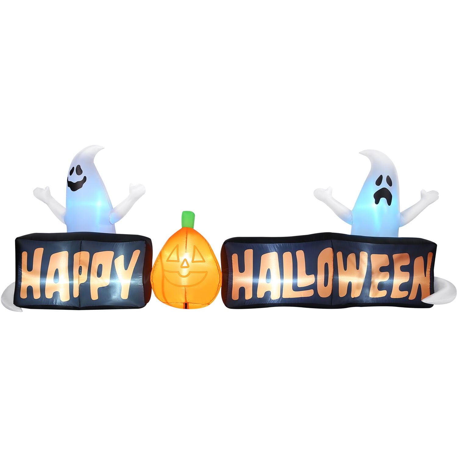 Haunted Hill Farm 3 Ft Happy Halloween Sign, Halloween Blow Up, Airblown Inflatable, 840148726505 - Image 5