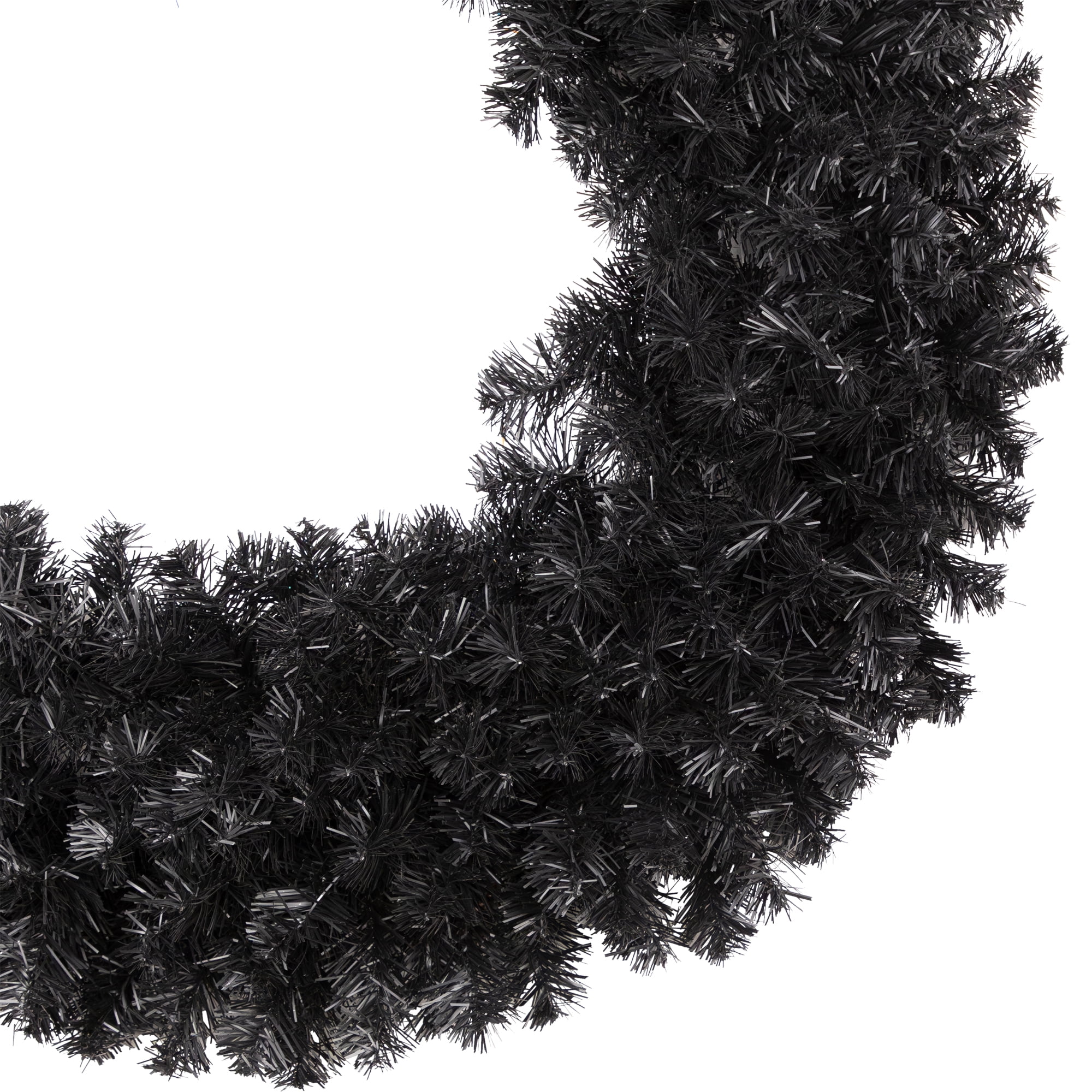 Northlight Colorado Spruce Artificial Halloween Wreath - 36" - Black - Unlit - Image 4