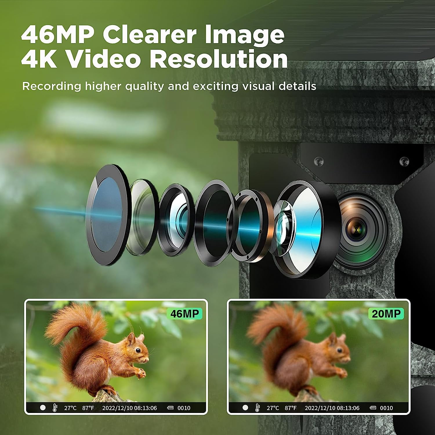 Campark TC08 4K Solar WiFi Hunting Trail Monitor 46MP Night Vision Waterproof IP66 - Image 5