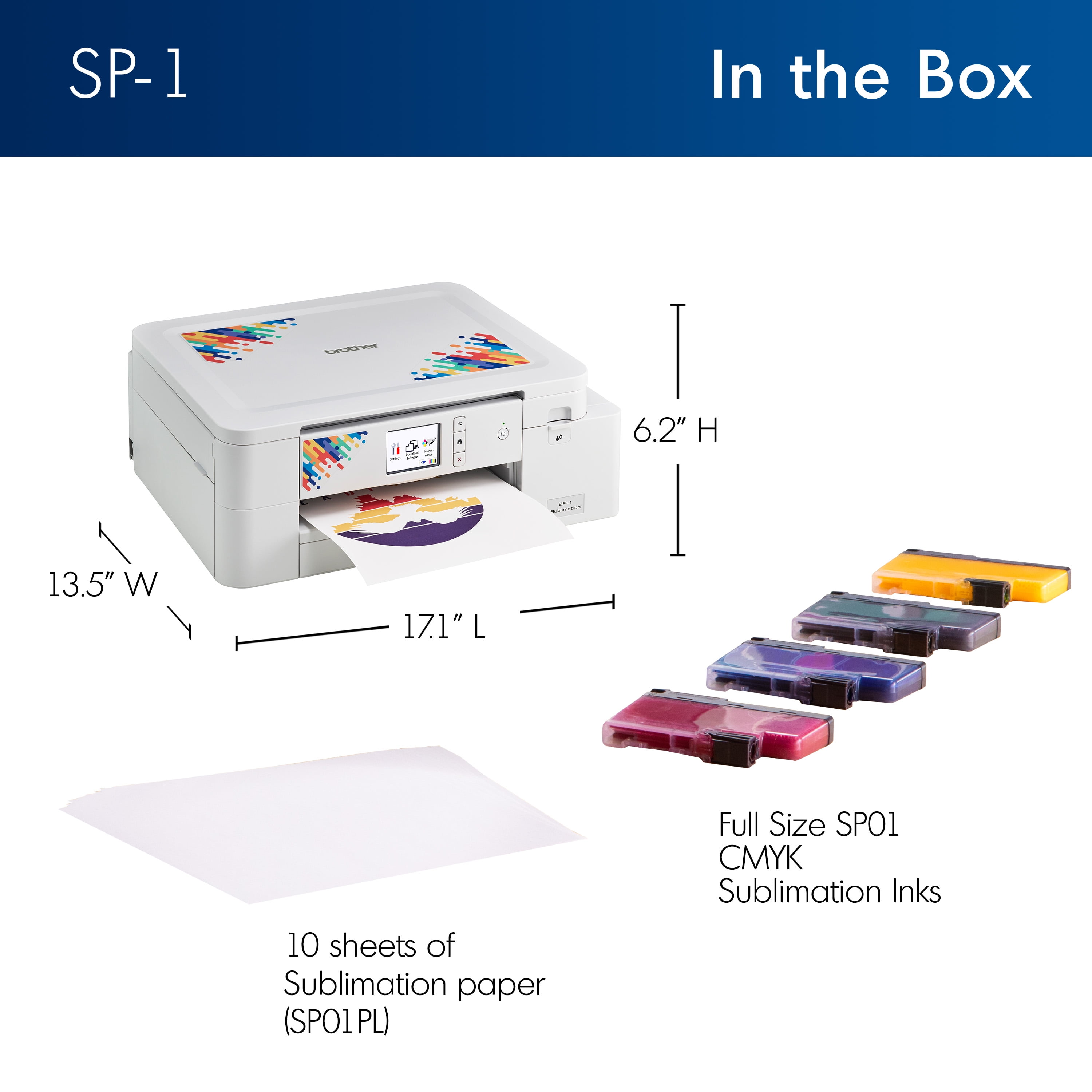 Brother SP1 High-Quality Wireless Sublimation Printer with Paper & Full-Size Inks - Image 11