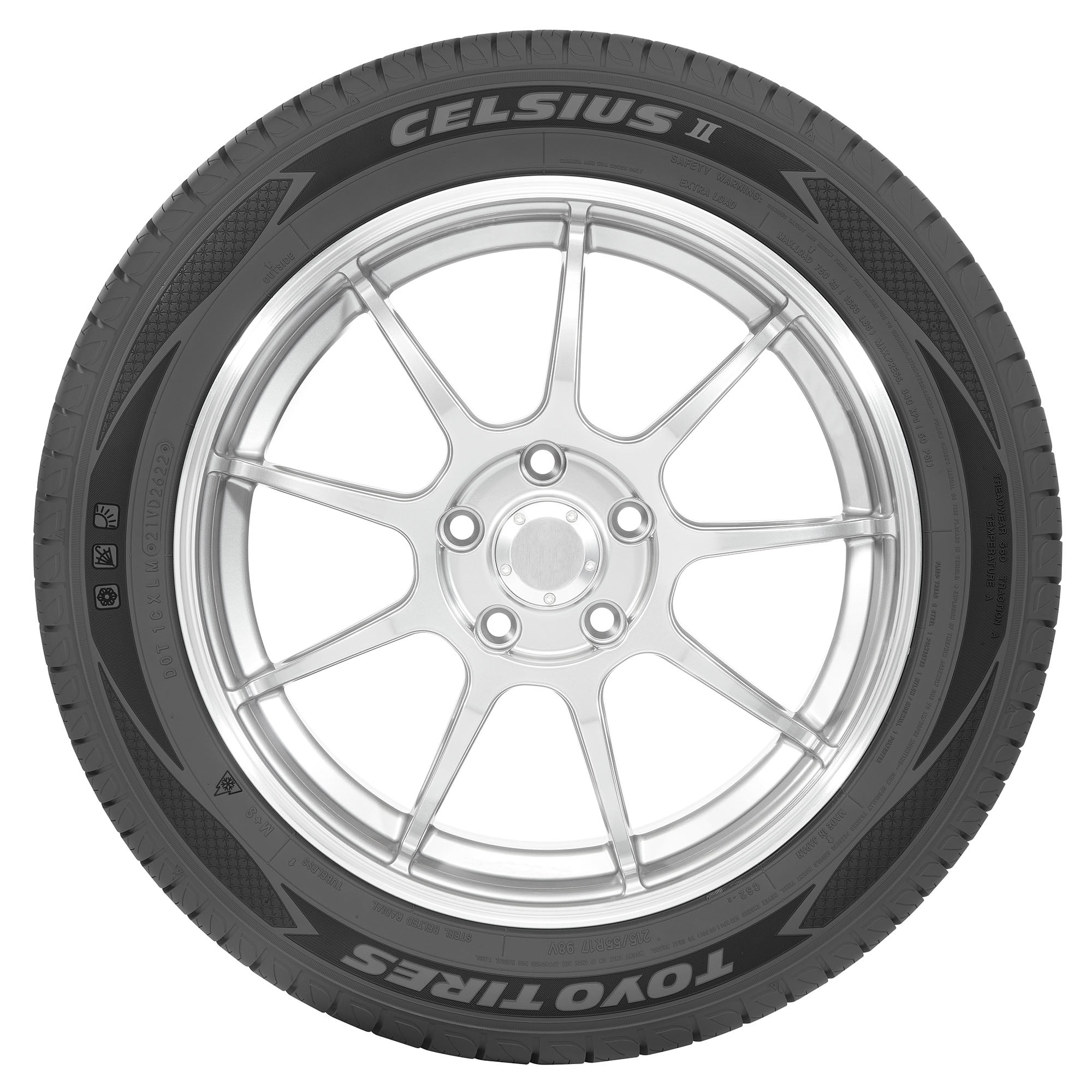 Toyo Celsius II All Weather 235/75R15 105S Passenger Tire - Image 4