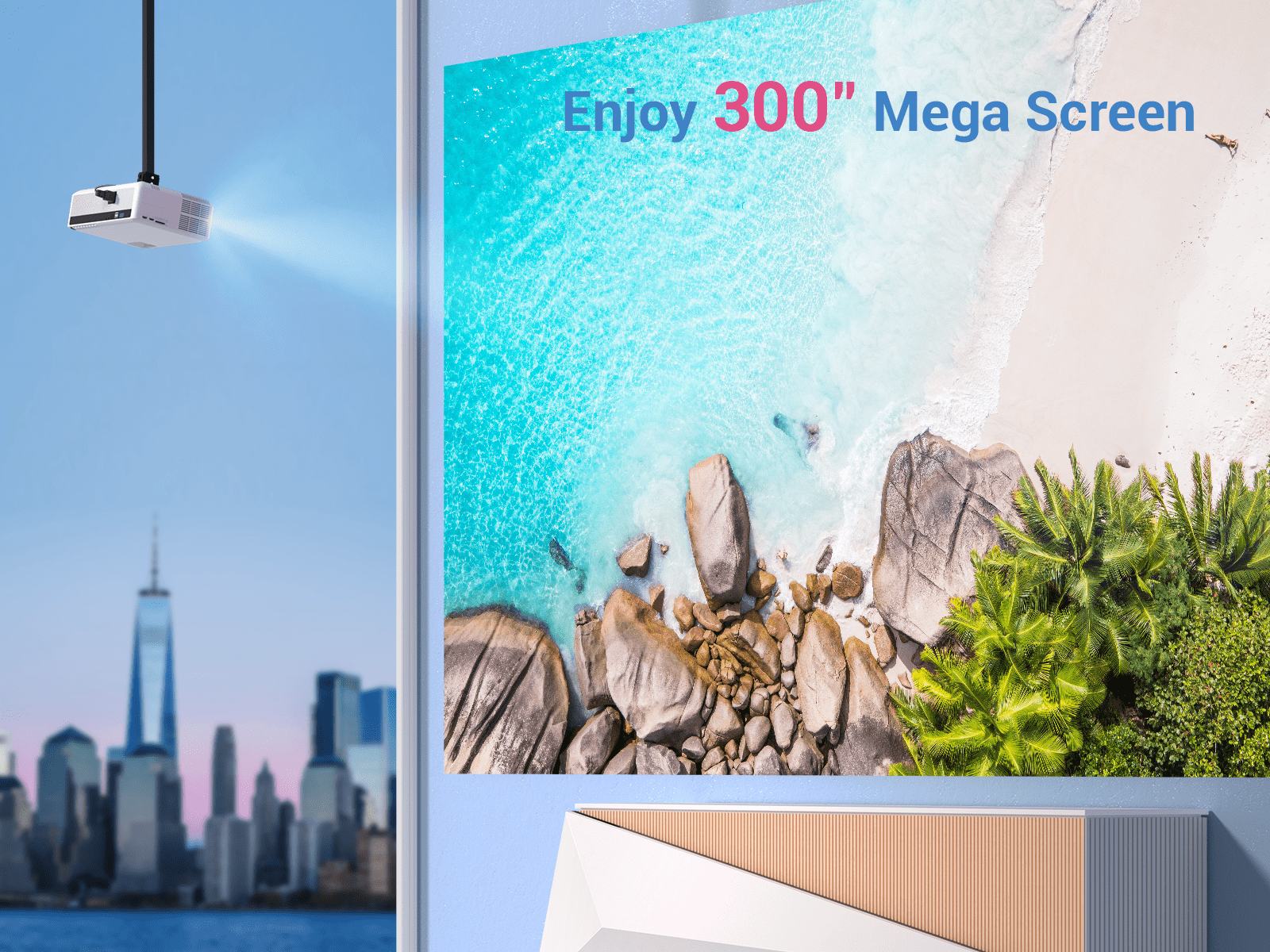 VANKYO Performance V630W Native 1080P Projector, Full HD 5G Wifi Projector with LCD Display - Image 7