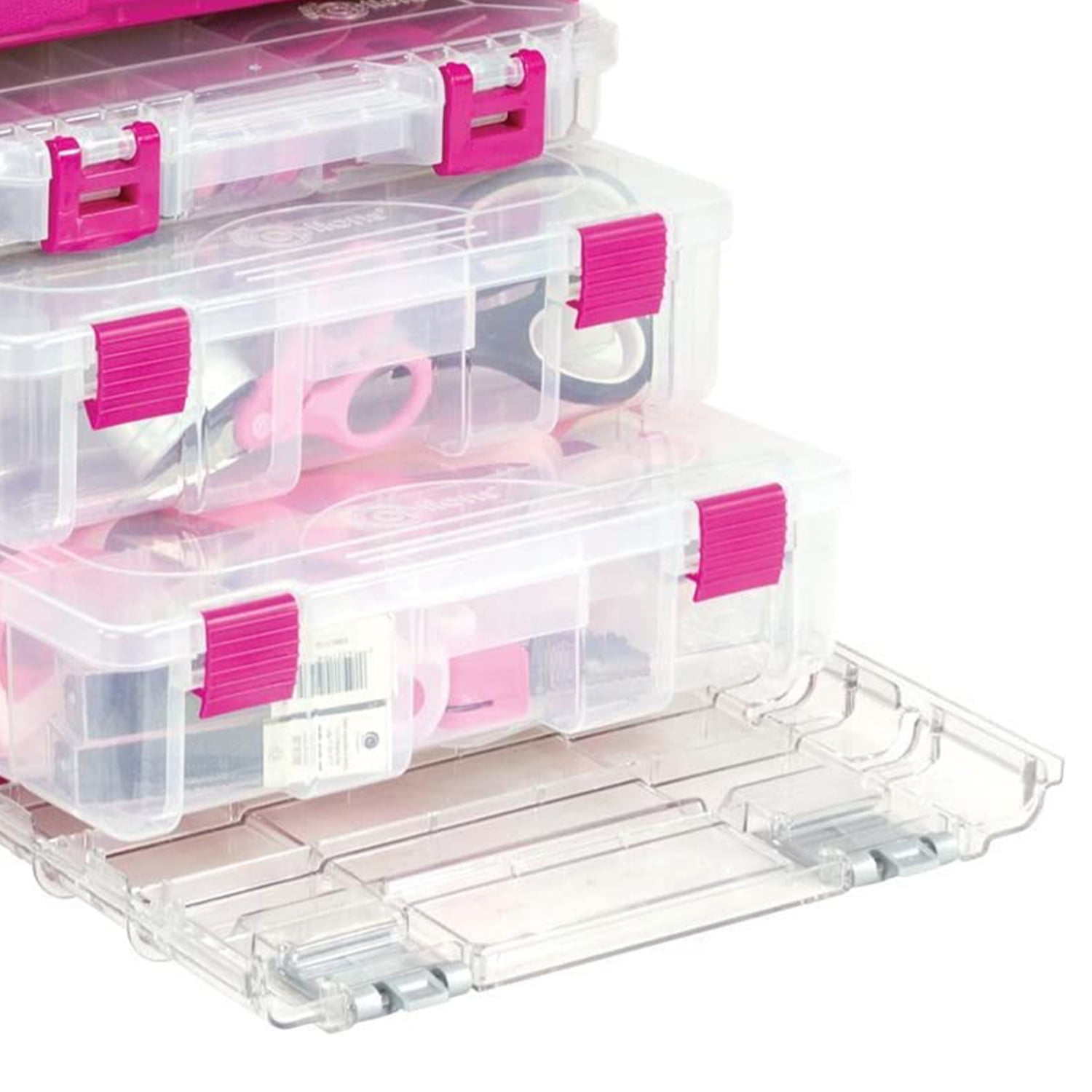 Creative Options Grab'n Go 3-By Rack System-13"X10"X14" Magenta & Sparkle Gray - Image 3