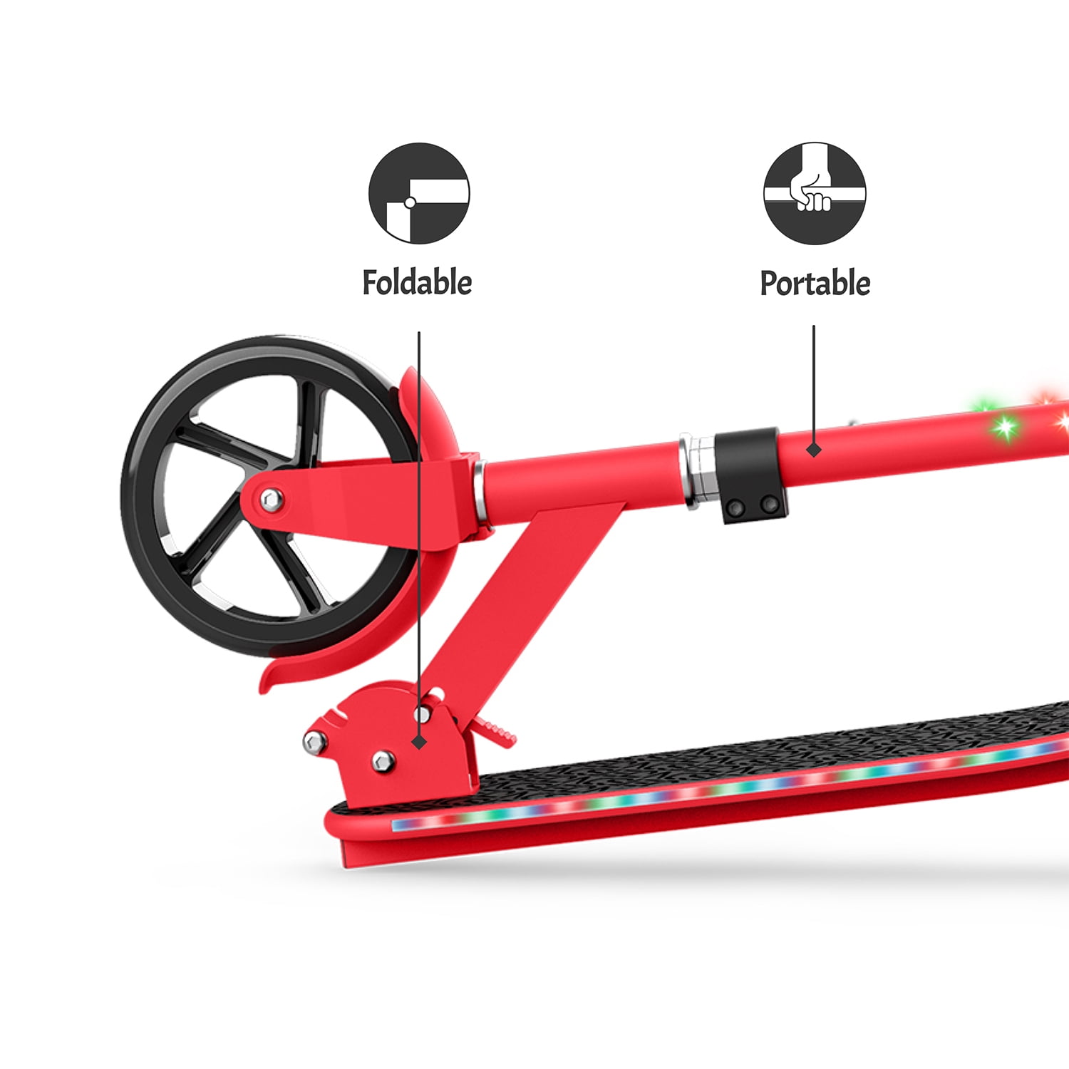 Jetson Jupiter Jumbo Kick Scooter, Red - Image 6