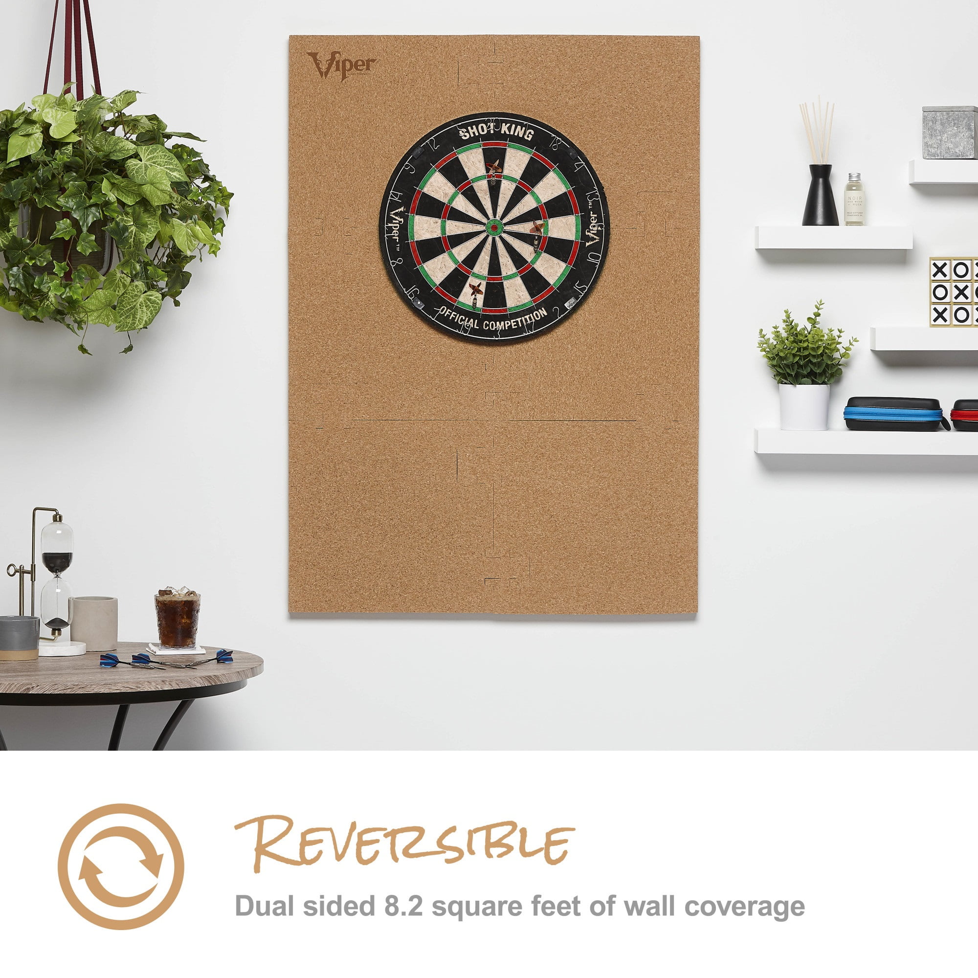 Viper Defender III Foam Cork Dartboard Backboard 28" - Image 3