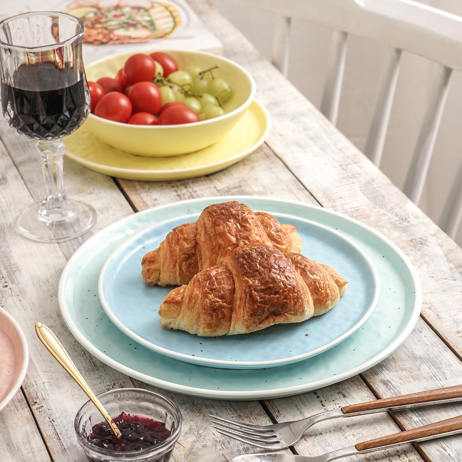 Stone Lain Elena Stoneware Dinnerware, 16-Piece Mix and Match Multicolor Set for 4 - Image 6