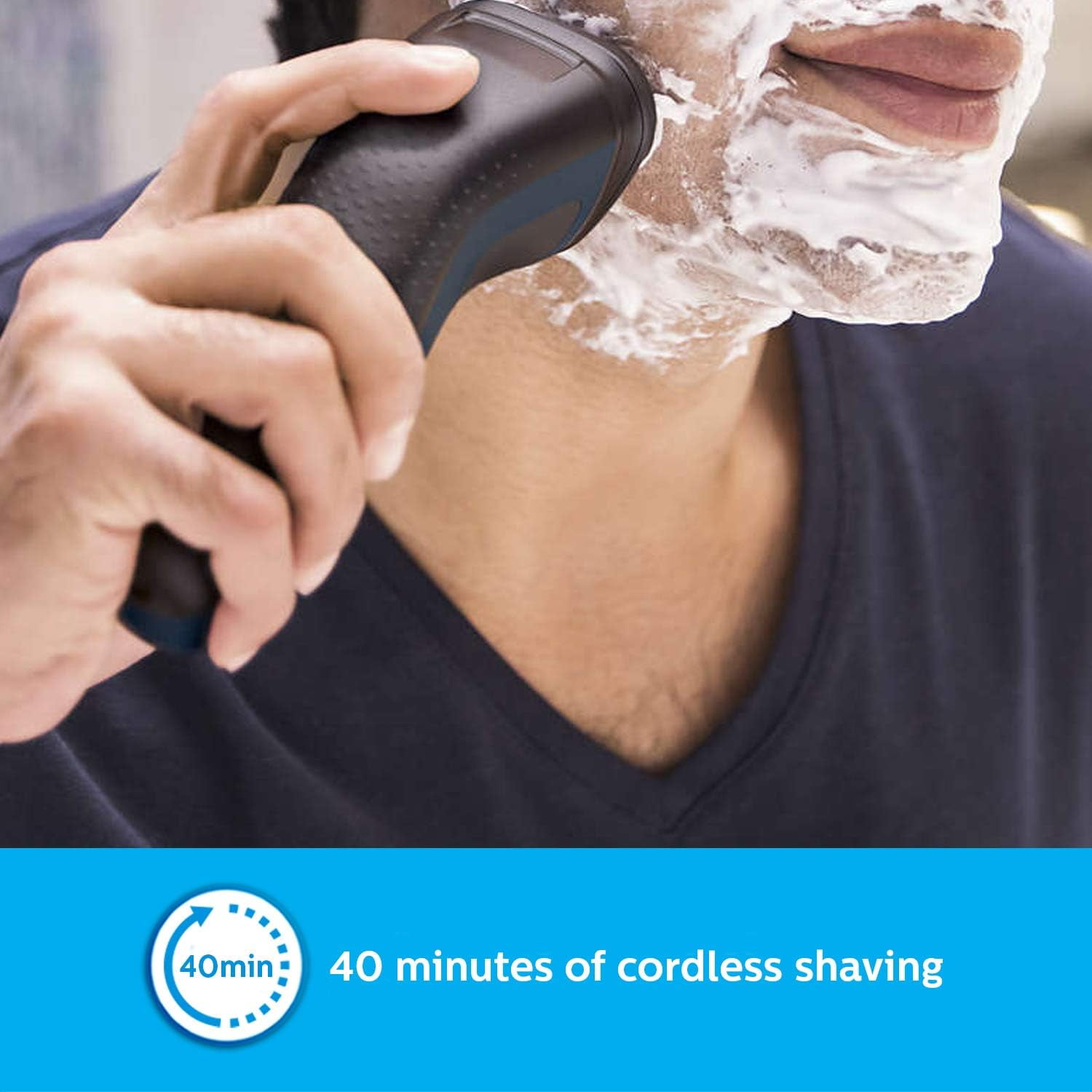 Philips Cordless Electric Shaver, 3D Pivot & Flex Heads, 27 Comfort Cut Blades, up to 40 Min of Shaving - Image 7