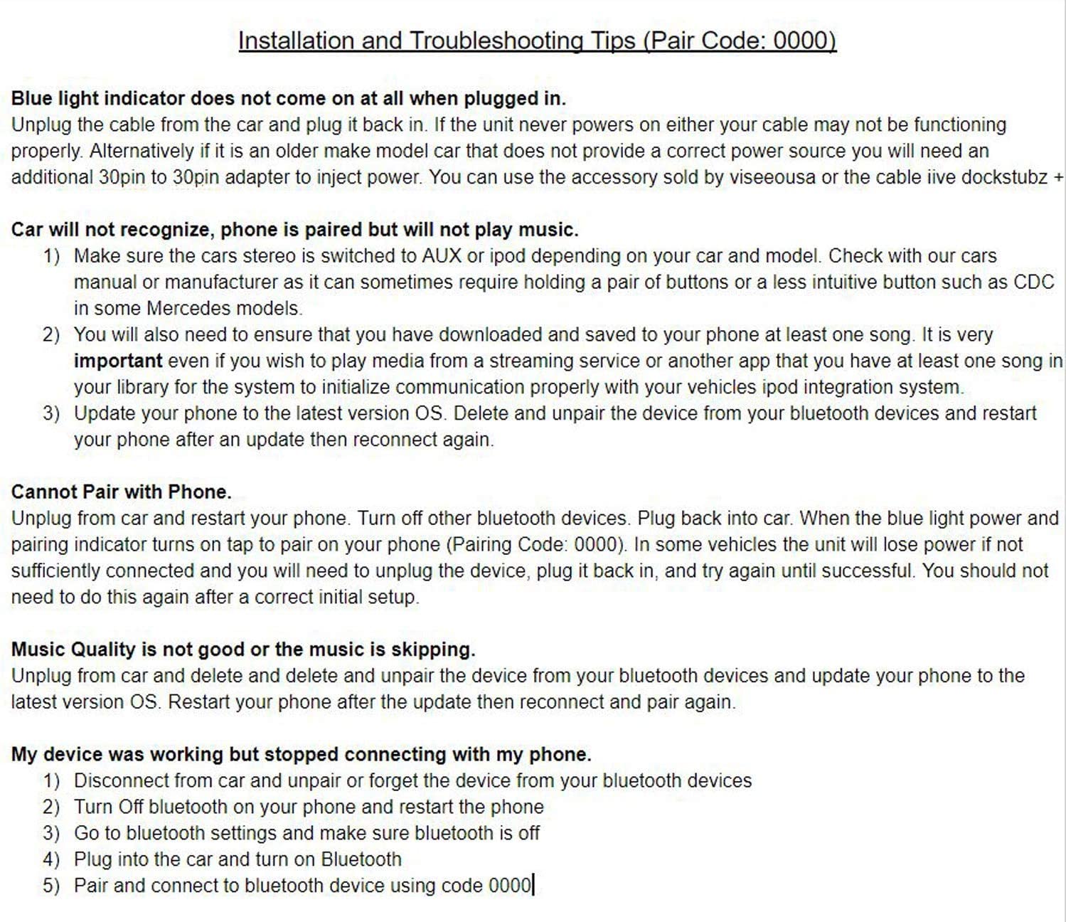 ViseeO Tune2air WMA1000 Wireless Bluetooth Interface Adapter - Image 3