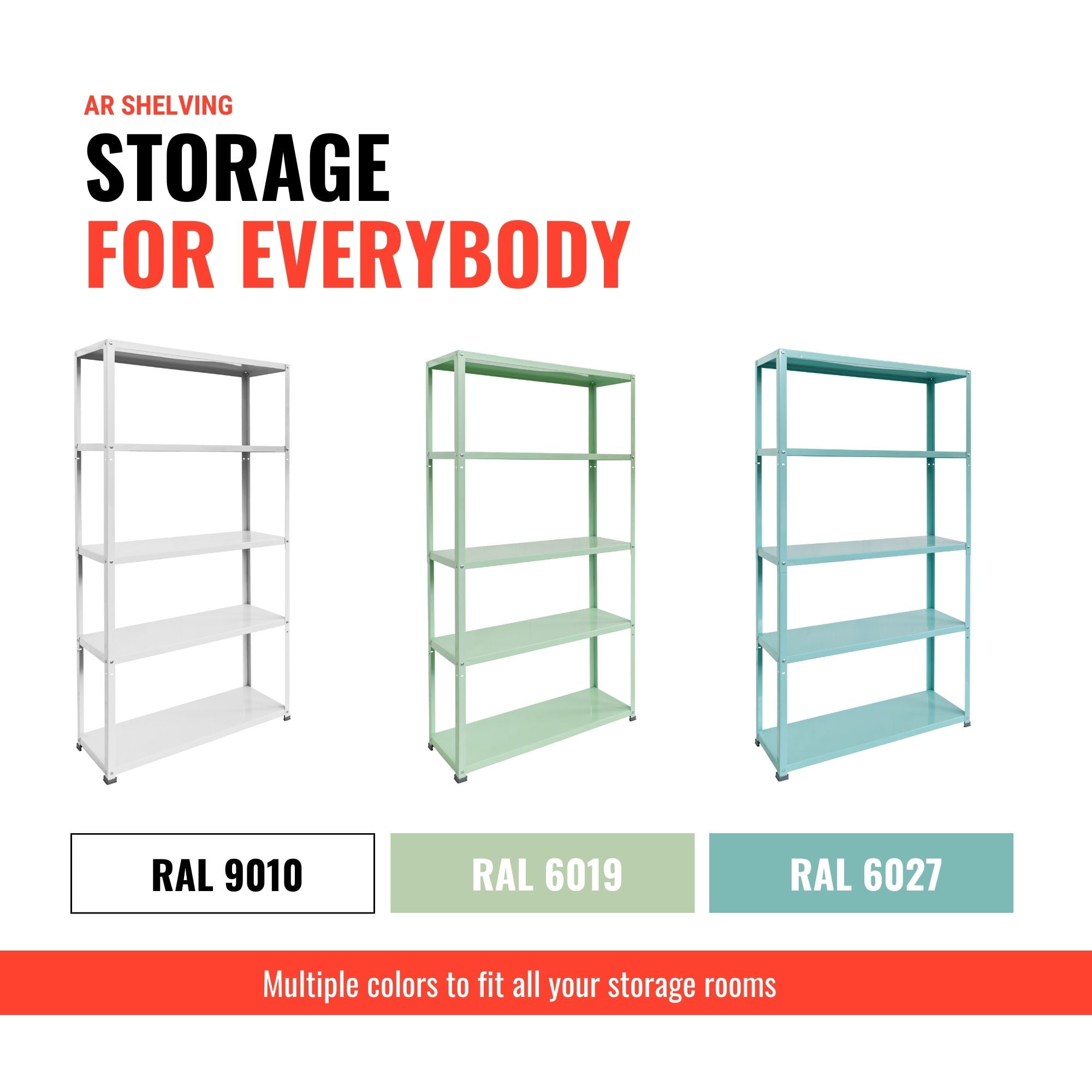 Ar Shelving 5-Tier Powder-Coated Metal Decorative Household Storage Shelving Unit Bookcase in Chick White (36 in. W x 69 in. H x 12 in. D) - Image 11