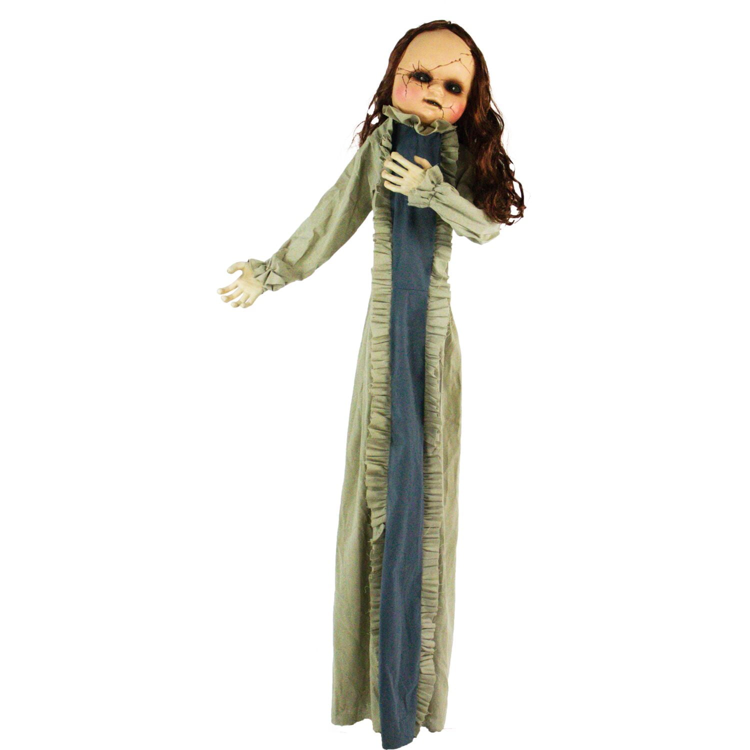 Haunted Hill Farm 5 ft Baby Betty the Animatronic Zombie, Indoor or Covered Outdoor Halloween Decoration, Red LED Eyes, HHBABY-1FLSA - Image 11