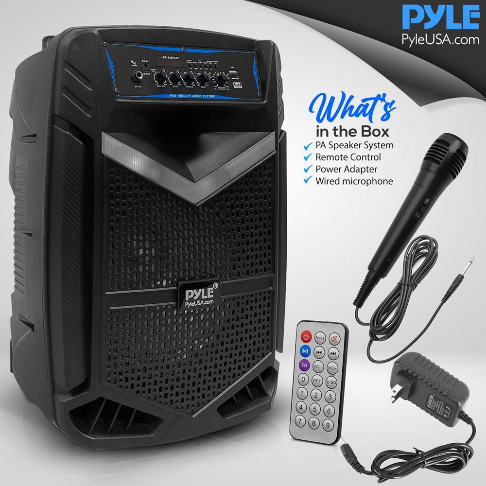 Pyle Portable Bluetooth Speaker System 600W Rechargeable Outdoor Bluetooth Speaker Portable System - Image 5