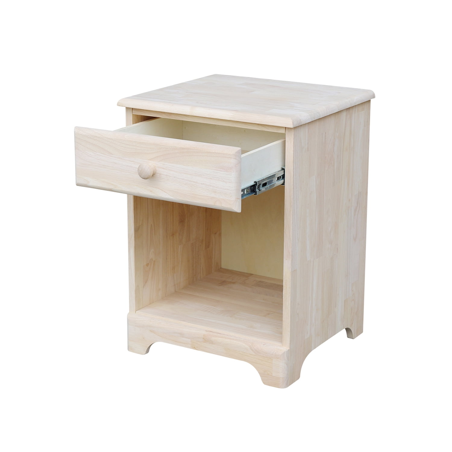 International Concepts Solid Wood Nightstand Unfinished - Image 8