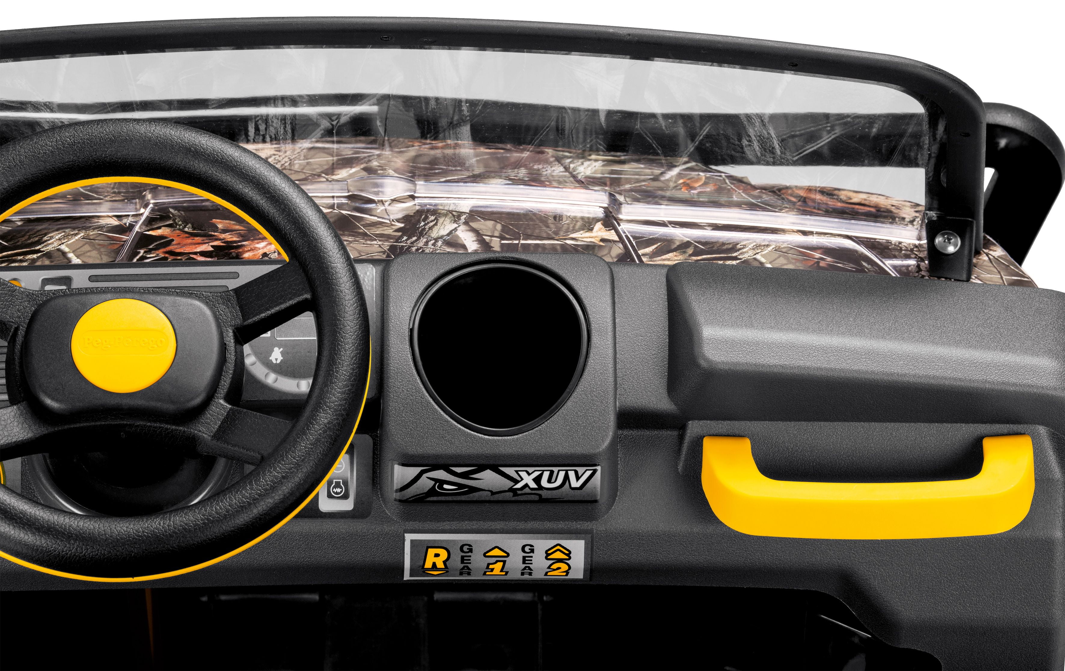 Peg Perego John Deere Gator XUV 12V Ride-On Vehicle in Camo with Realistic Features - Image 4