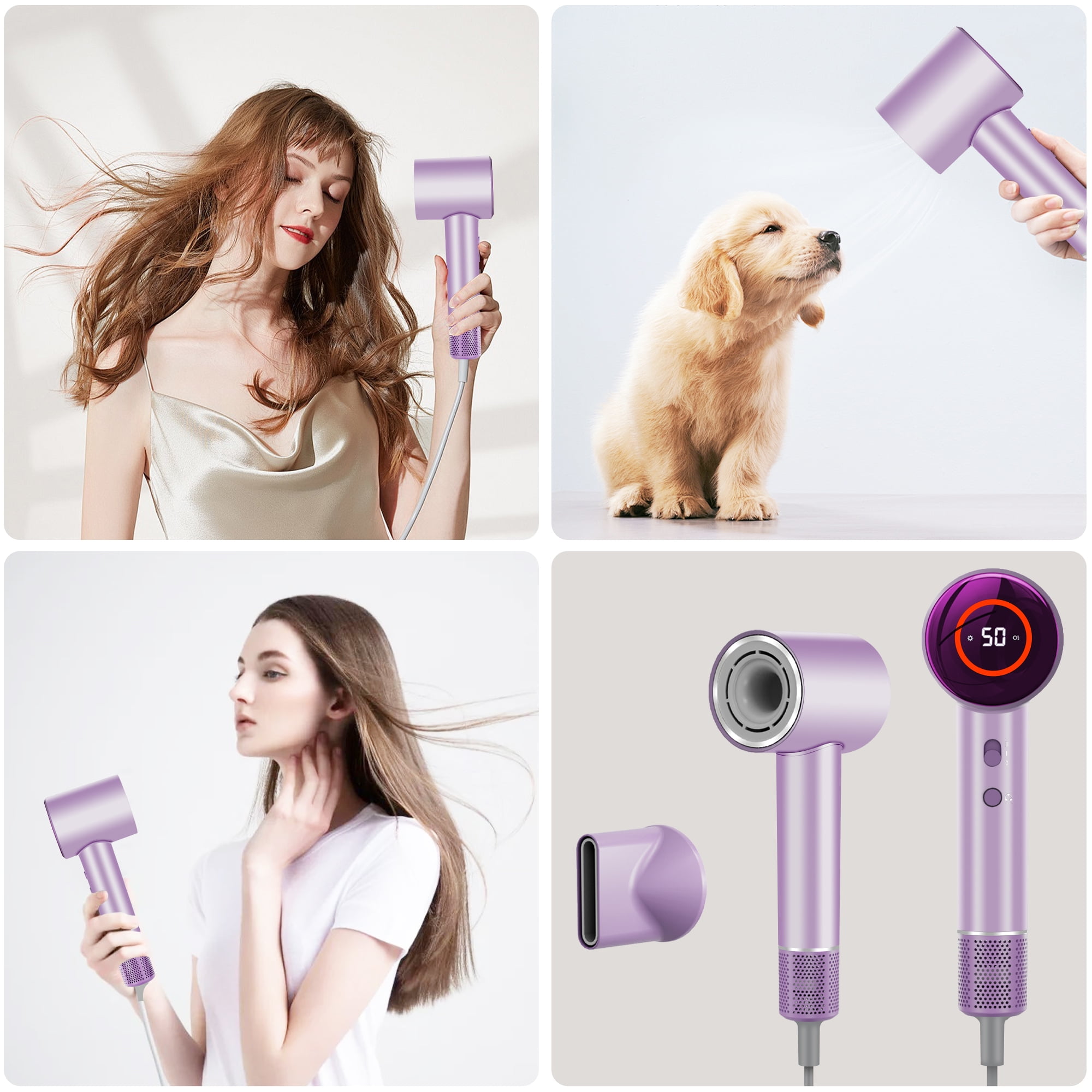 Pentantan Ionic Hair Dryer, 110,000 RPM High-Speed Blow Dryer with 3 Heating, 2 Speed, Lightweight for Home, Travel, Salon, Gift - Image 9