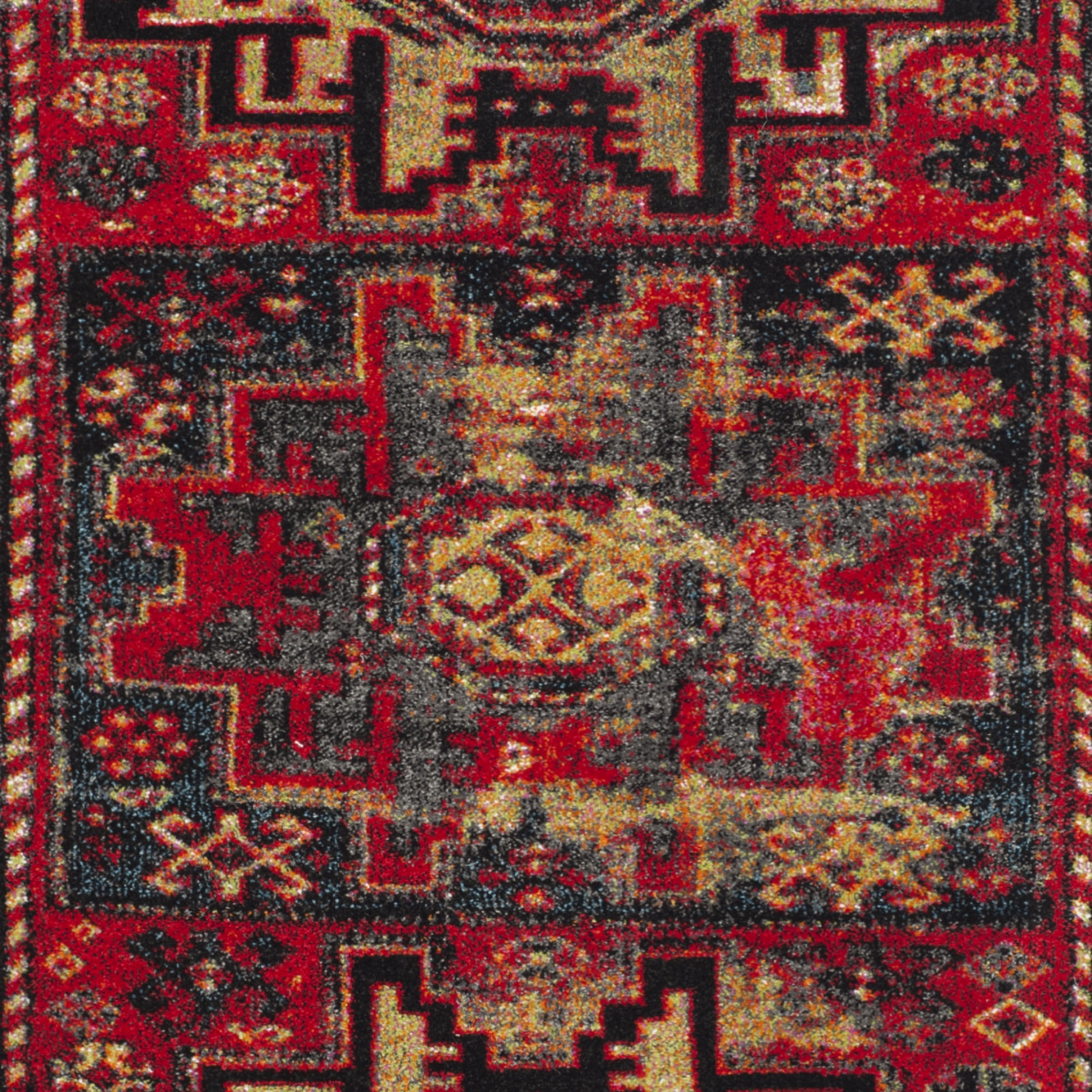 SAFAVIEH Vintage Hamadan Edin Traditional Runner Rug, Red/Multi, 2'3" x 20' - Image 7