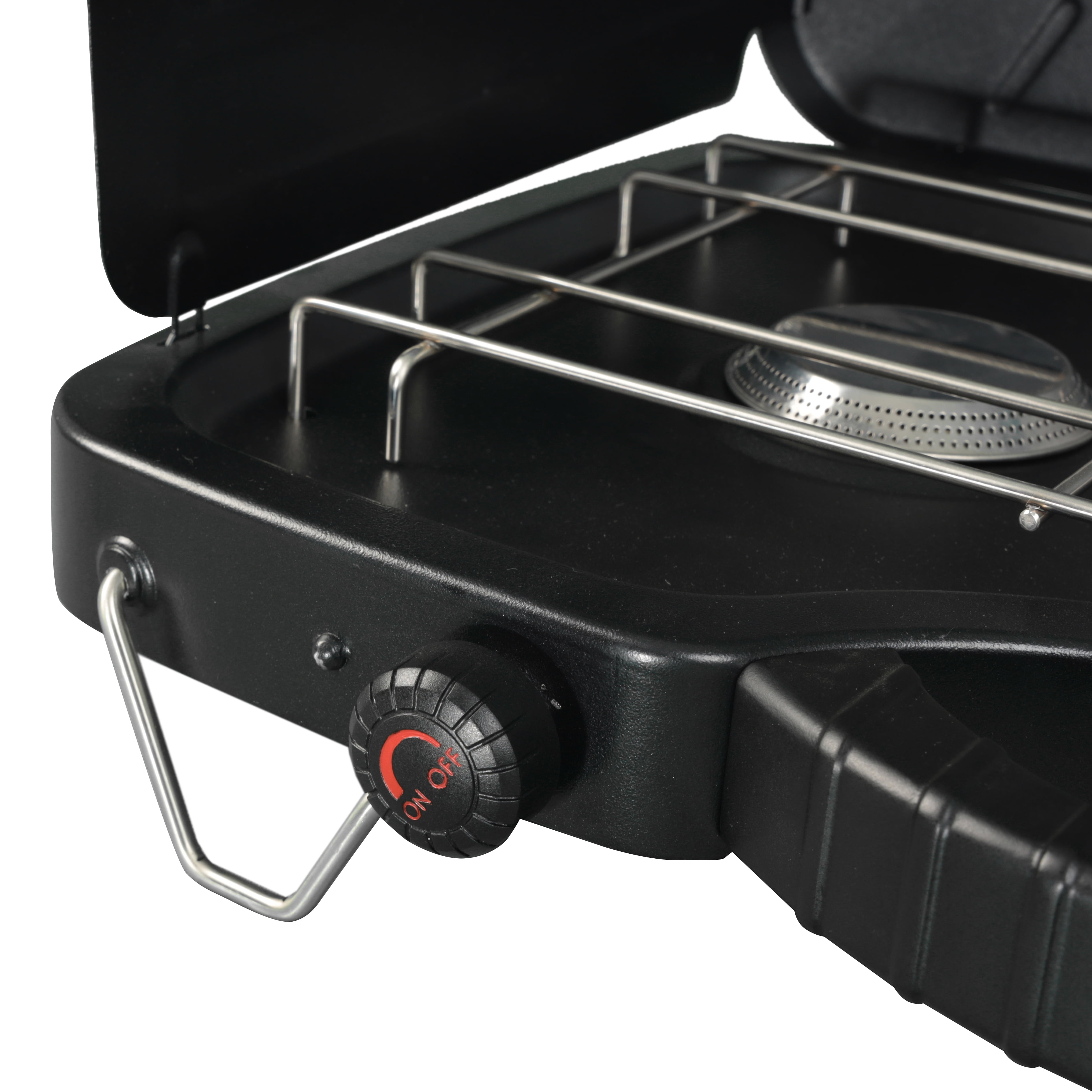 Ozark Trail 2 Burner Propane Gas Camping Stove, GCT2208W, Black, New - Image 8