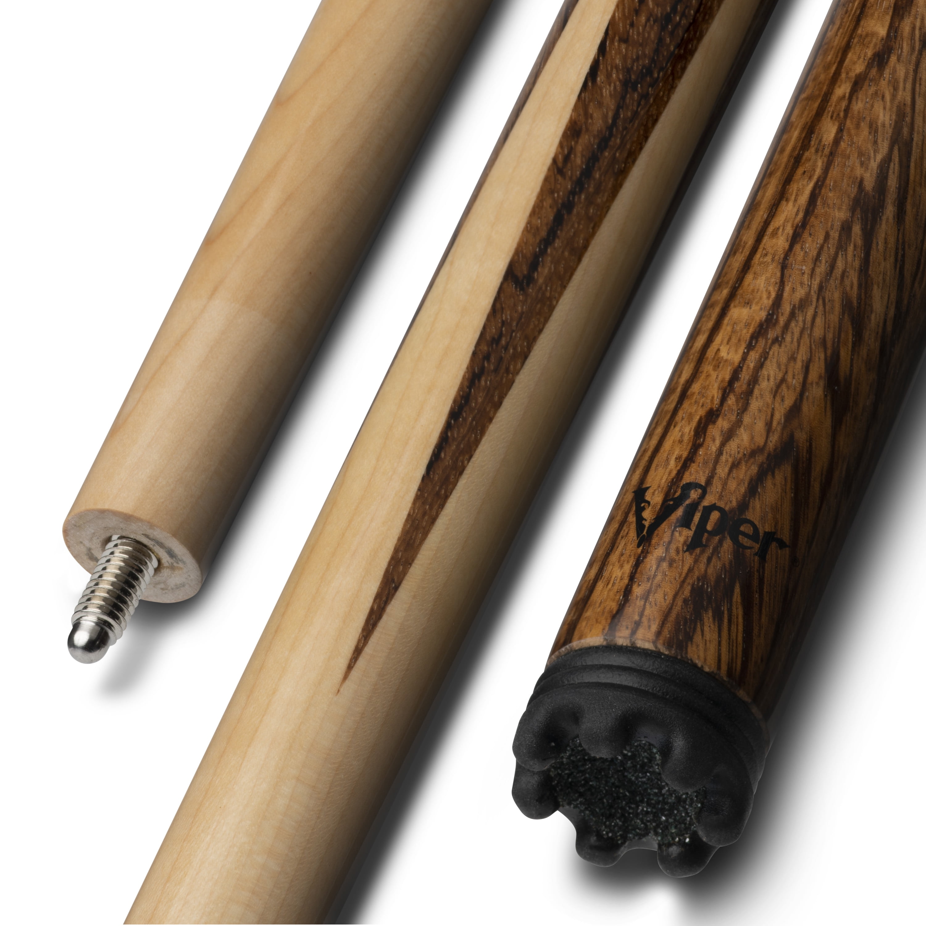 Viper Sneaky Pete 58" Billiard/Pool Cue, 2 Piece, Zebrawood Butt, 20 Ounce - Image 5