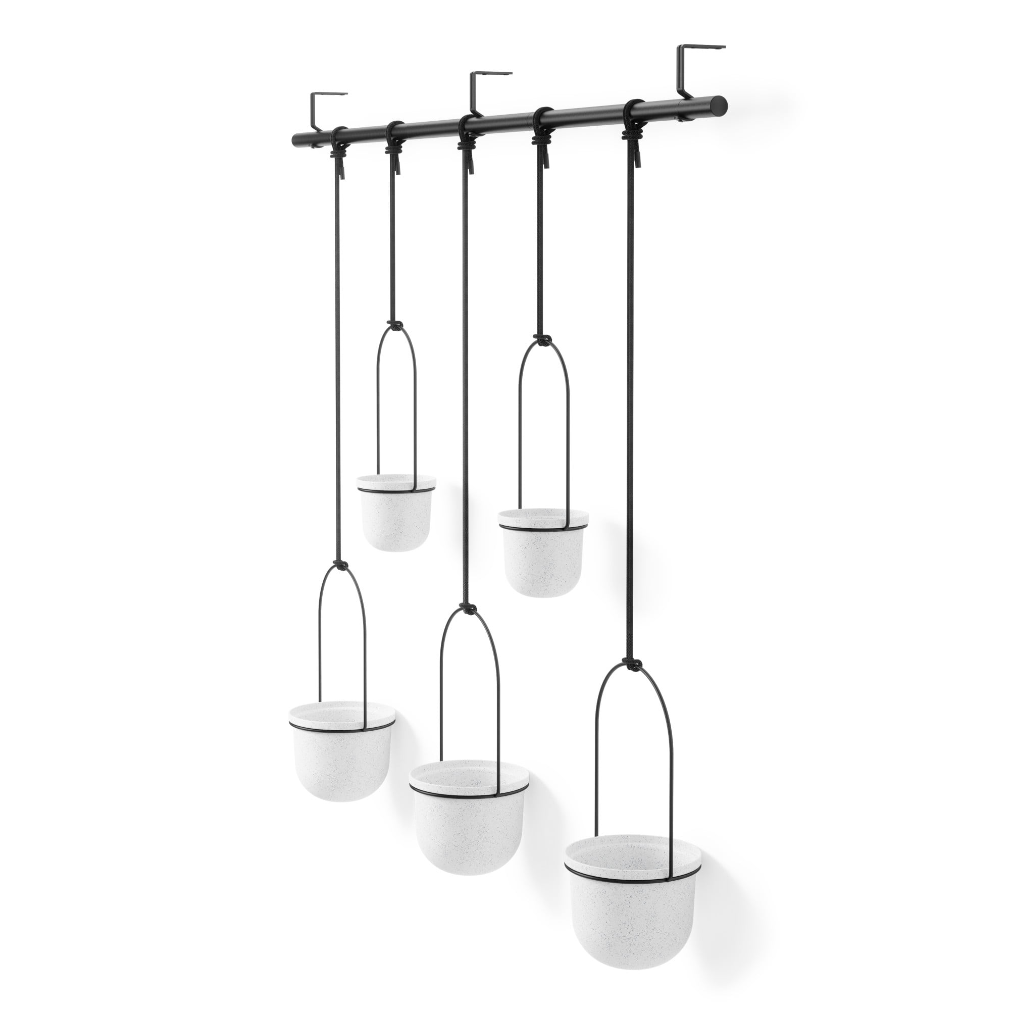 Umbra Triflora Hanging Planter Set of 5 White - Image 5