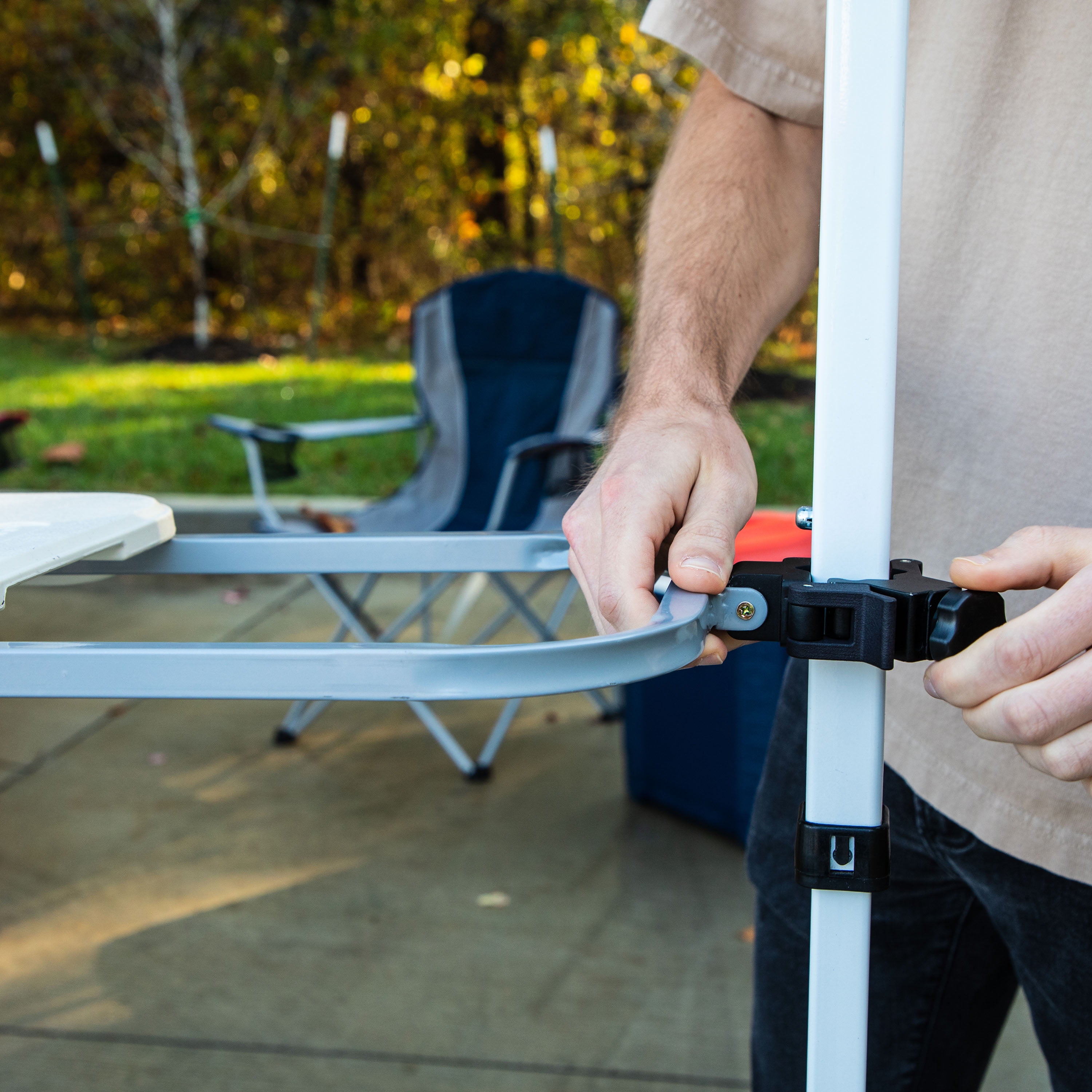 Ozark Trail 8 Foot Extendable Tailgate Table, White, 92.5 in x12 in x 39 in (H) - Canopy Not Included - Image 5
