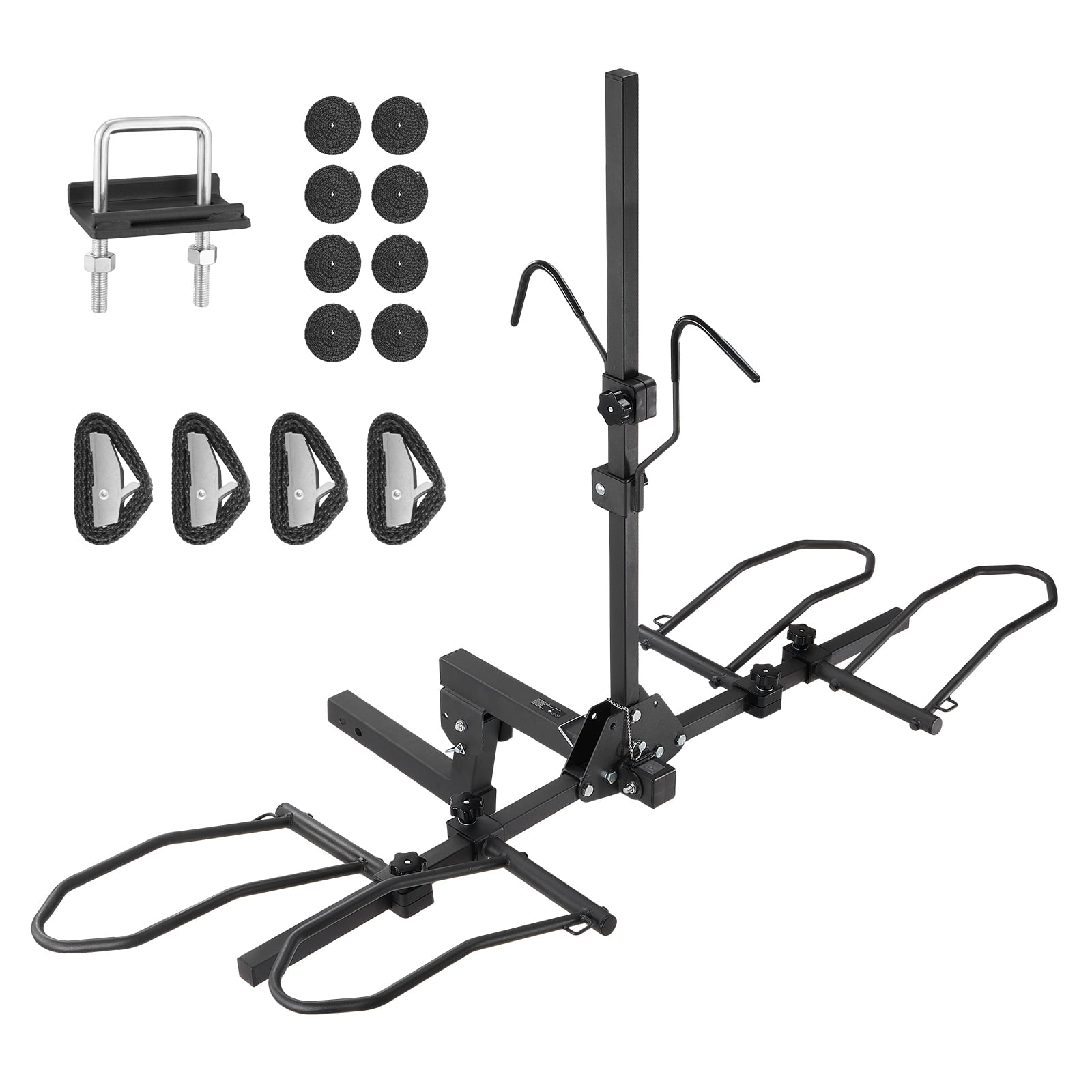 VEVOR 2-Bike Rack Hitch Mount 160lbs Folding Carrier Car Truck SUV 2" Receiver - Image 8