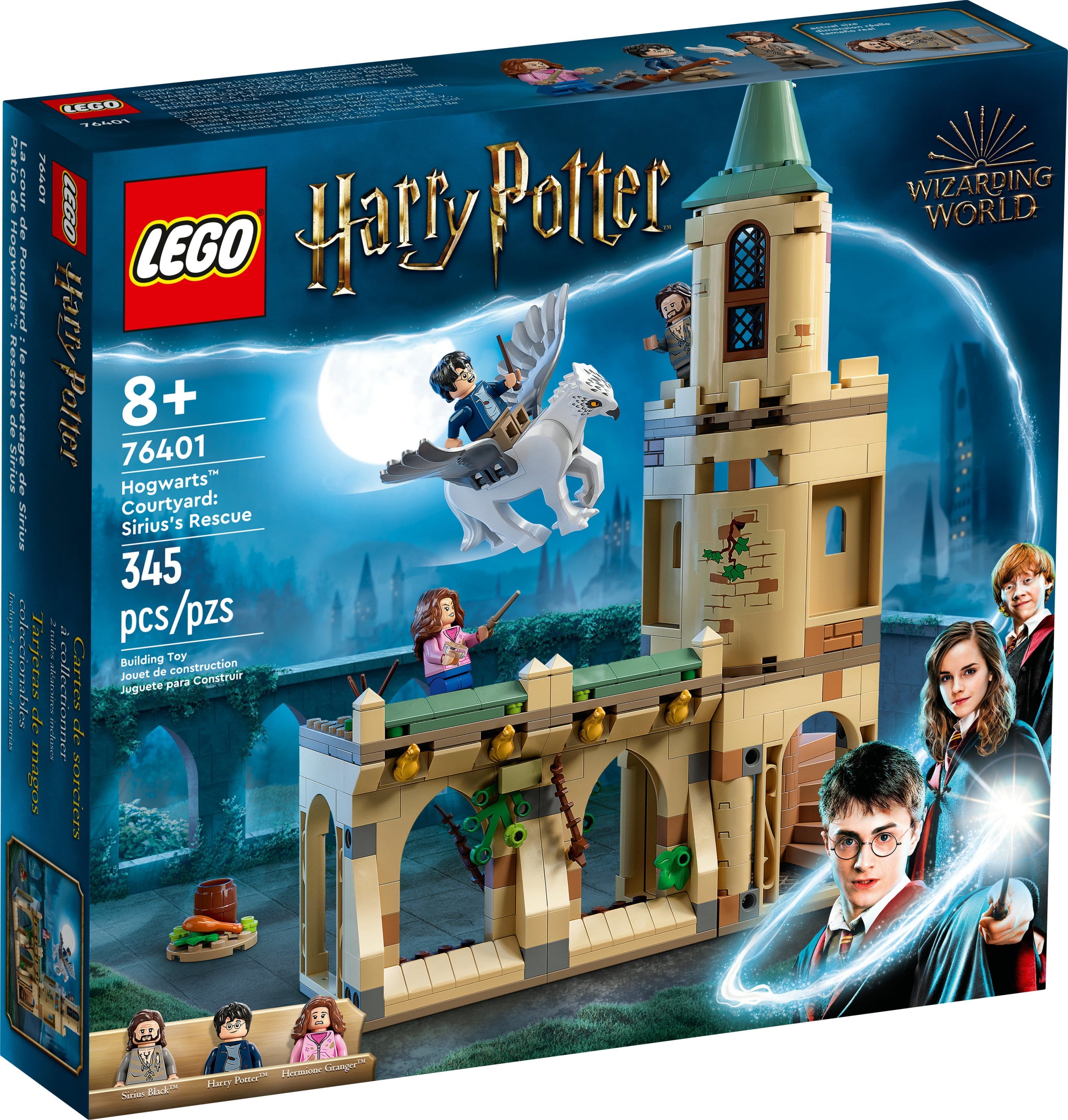 LEGO Harry Potter Hogwarts Courtyard: Sirius's Rescue 76401 Castle Tower Toy, Collectible Set with Buckbeak Hippogriff Figure and Prison Cell - Image 7