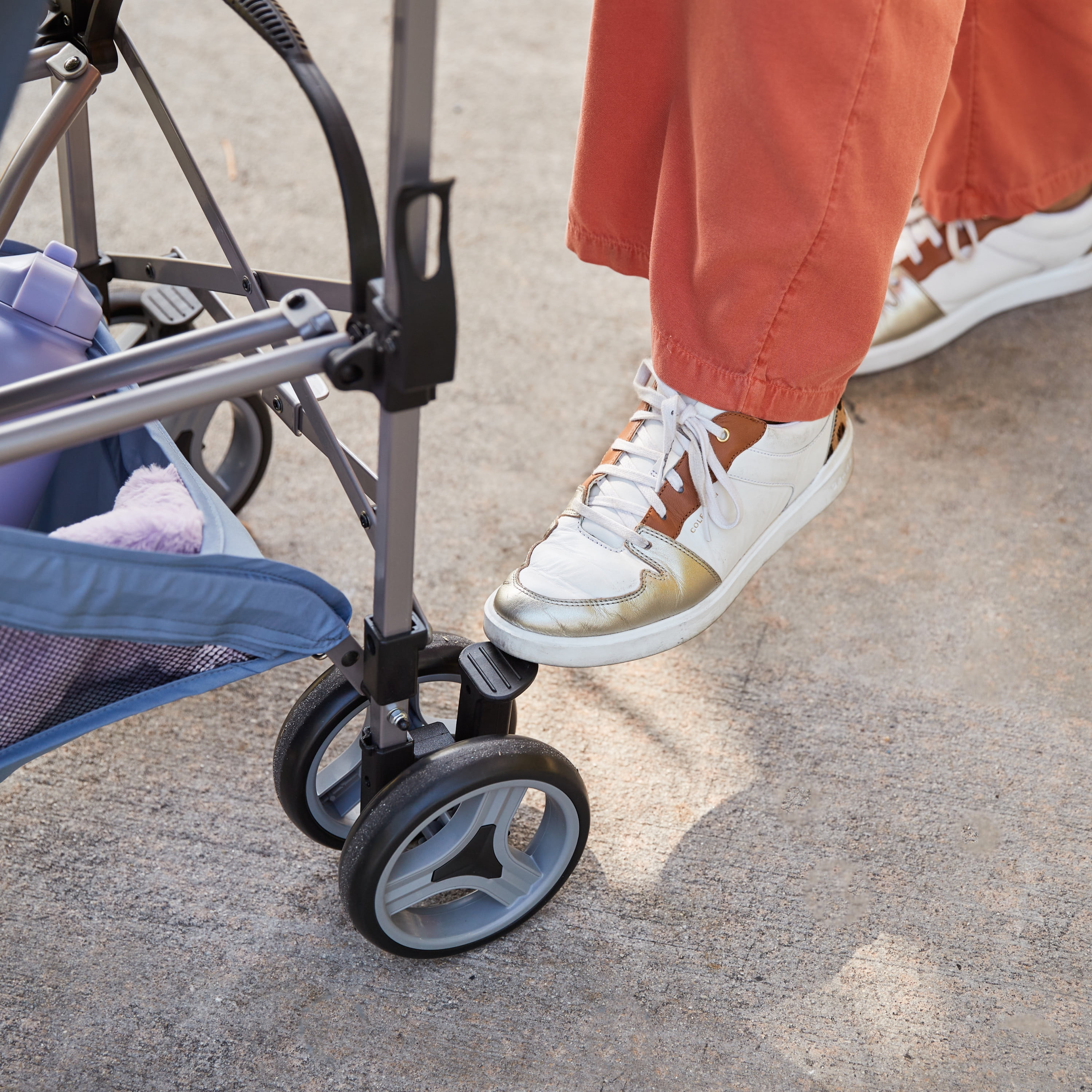 Cosco Kids Simple Fold Compact Stroller, Organic Waves, Infant - Image 13