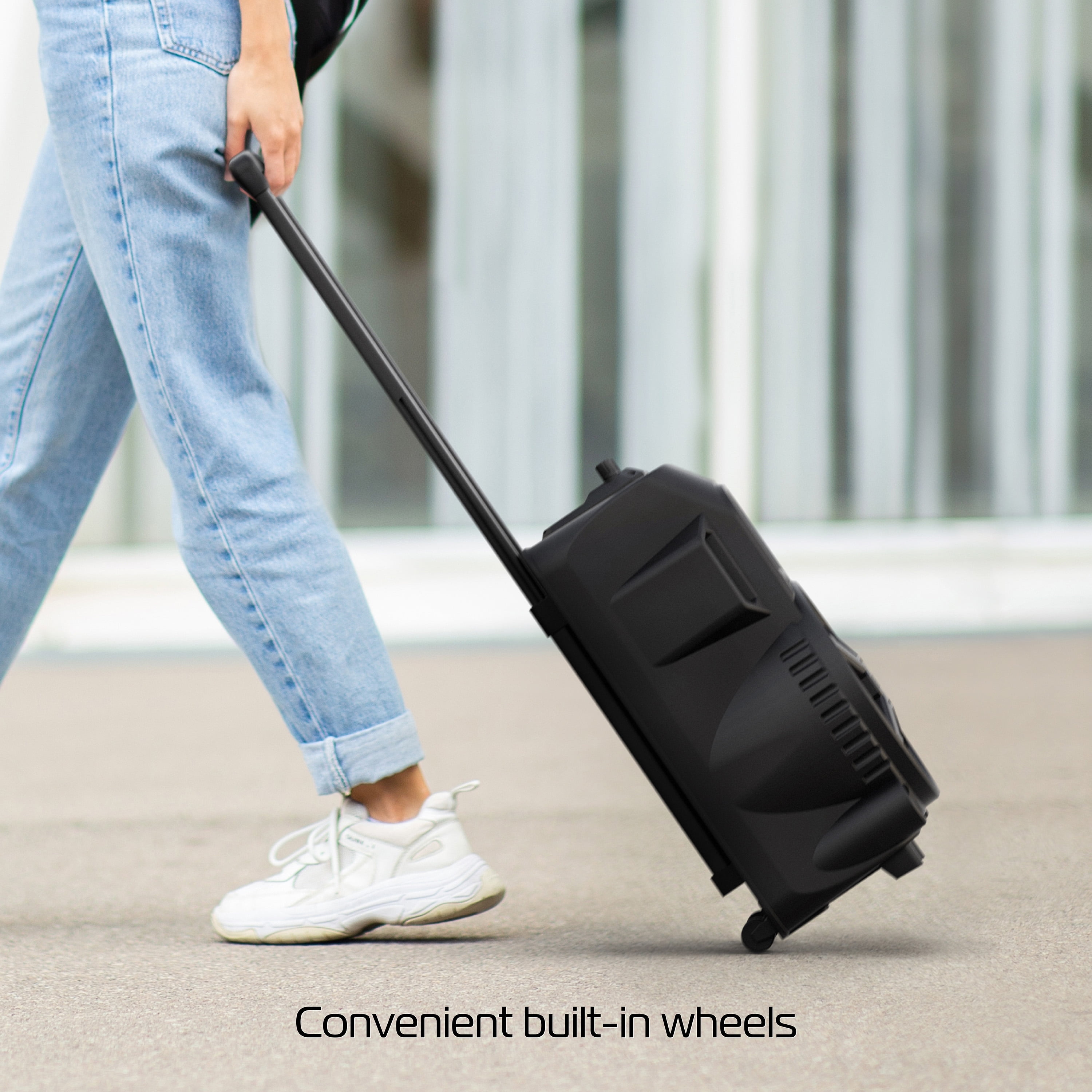 Tzumi MegaBass LED Lighting Wireless Bluetooth Portable Jobsite Speaker, Accessories Included, Black, 7485 - Image 9