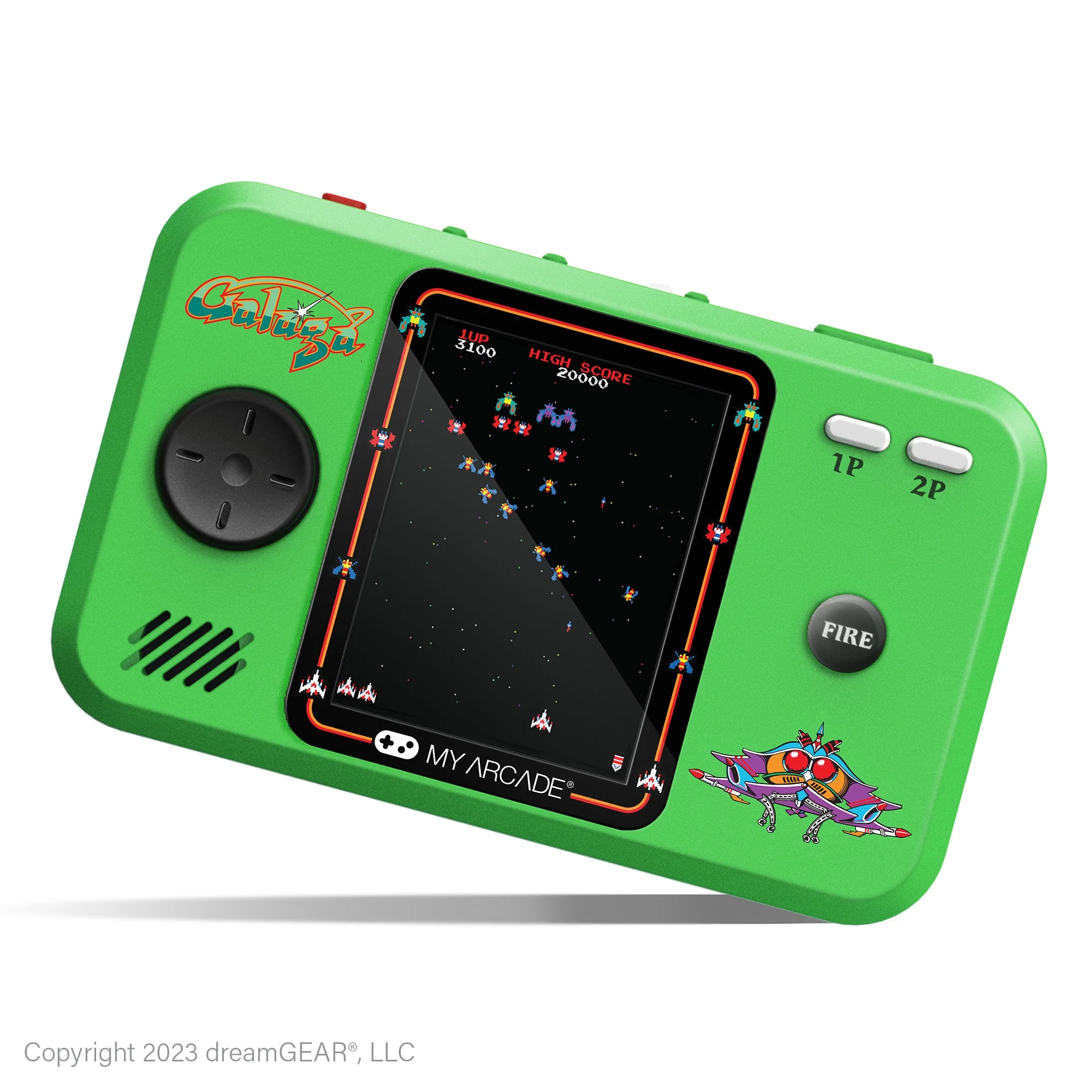Pocket Player Pro Galaga Portable Gaming System (2 Games in 1) - Image 3