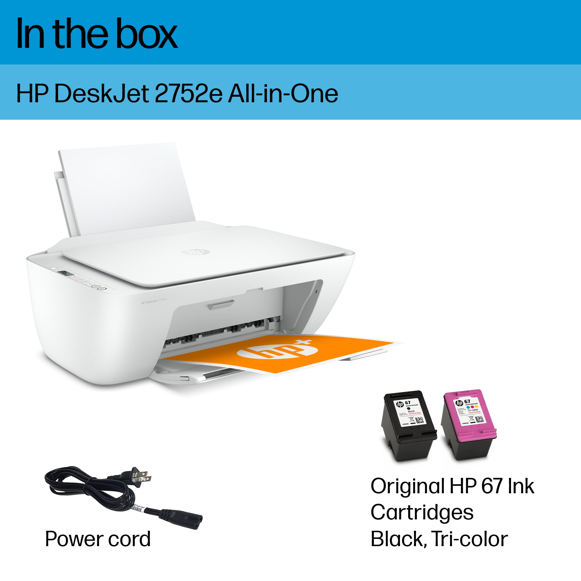 HP DeskJet 2752e All-in-One Wireless Color Inkjet Printer with 3 Months Free Ink Included with HP+ - Image 9