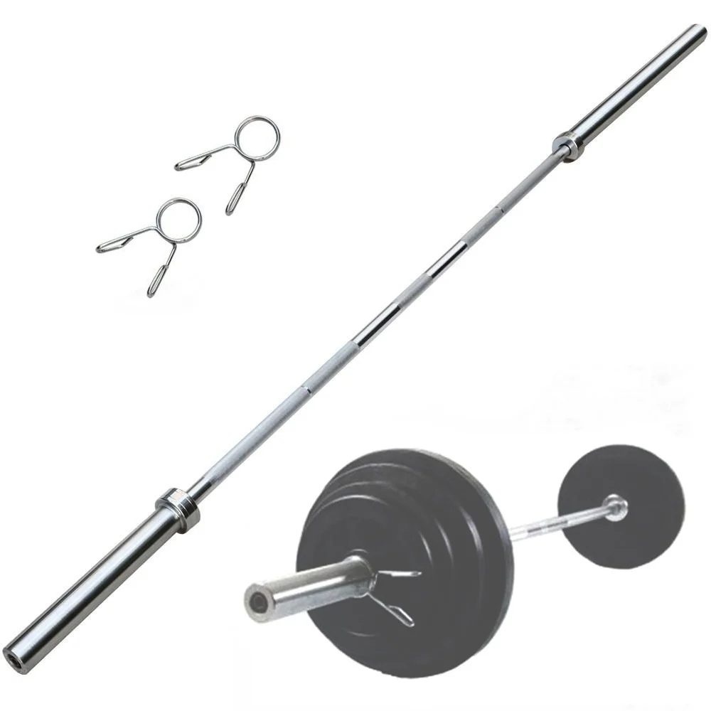 Alden Design 7 ft. Chrome Olympic Barbell Bar Strength Training Weight Lifting - Image 3