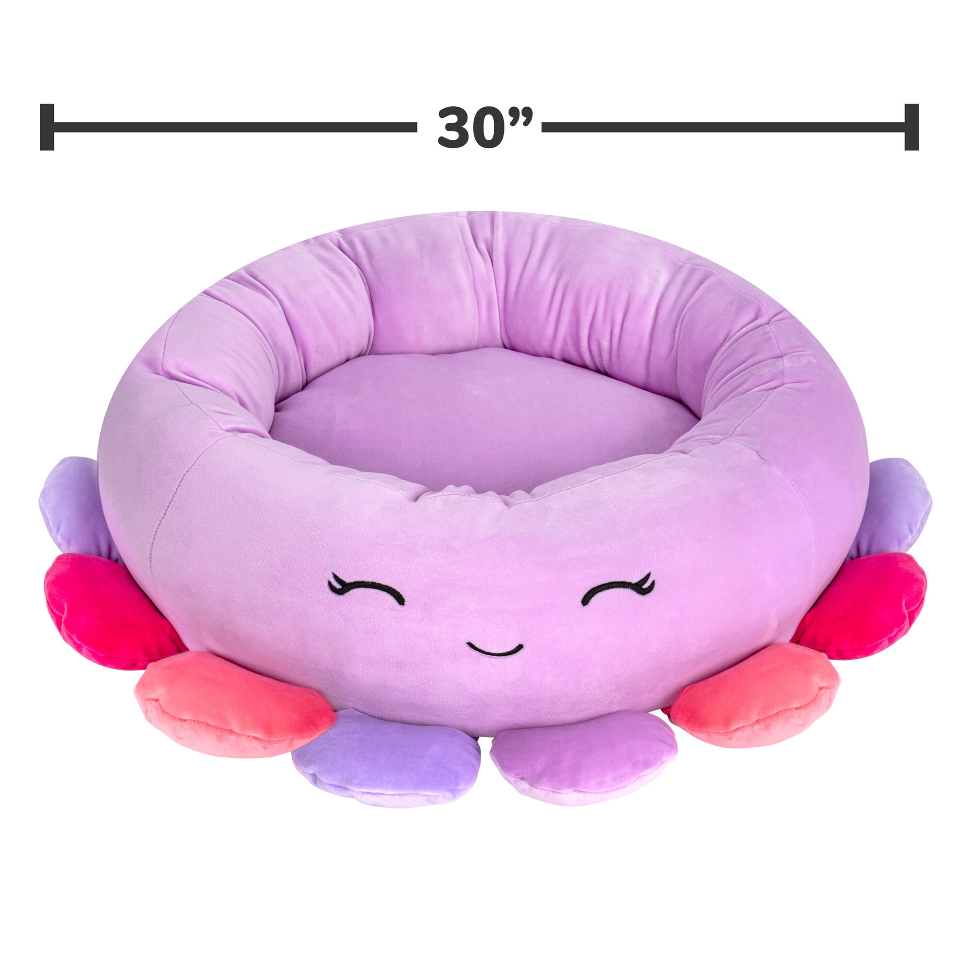 Squishmallows 30 inch Octopus Pet Bed - Large Ultrasoft Official Squishmallows Plush Pet Bed - Image 6
