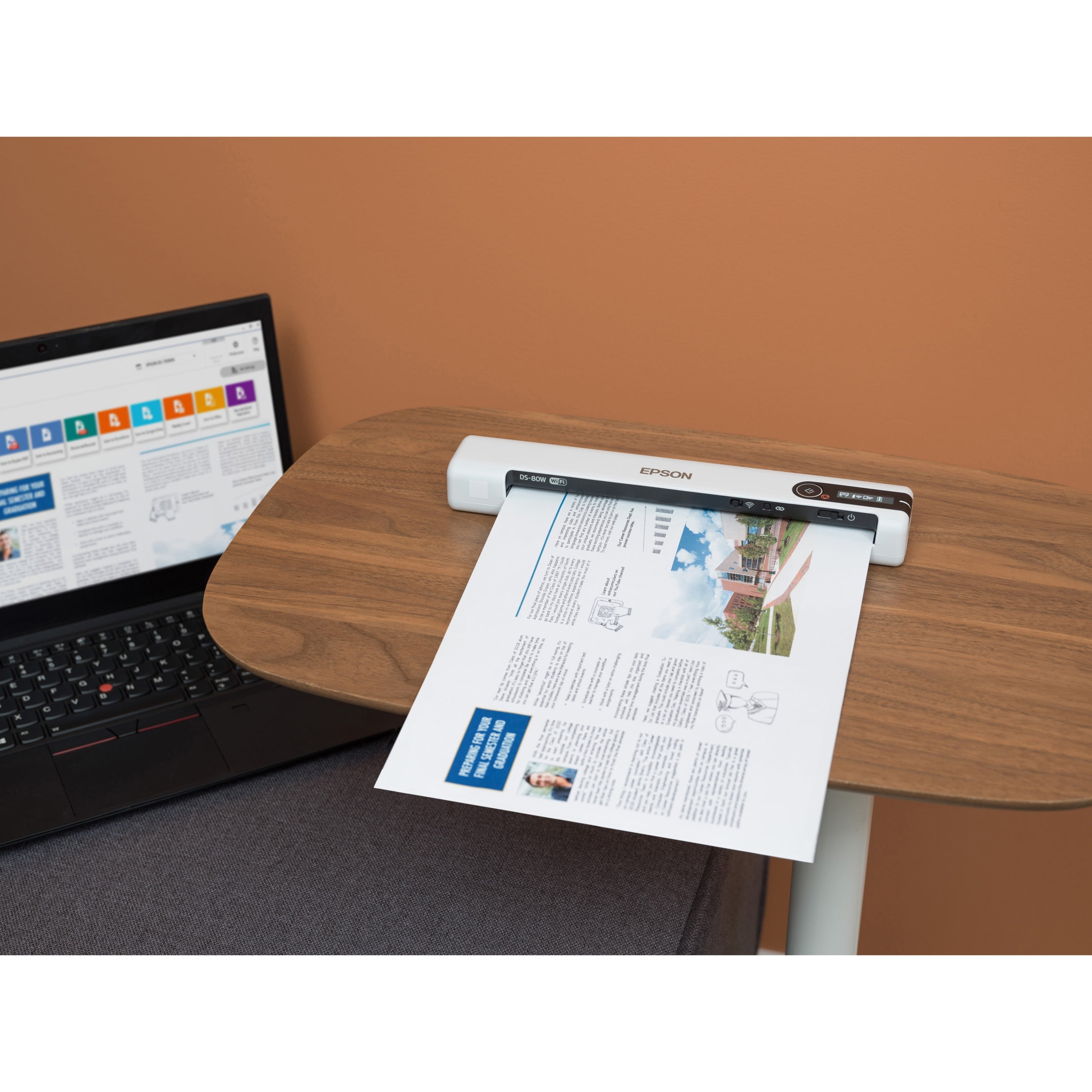 Epson DS-80W Wireless Portable Sheetfed Scanner - Image 9