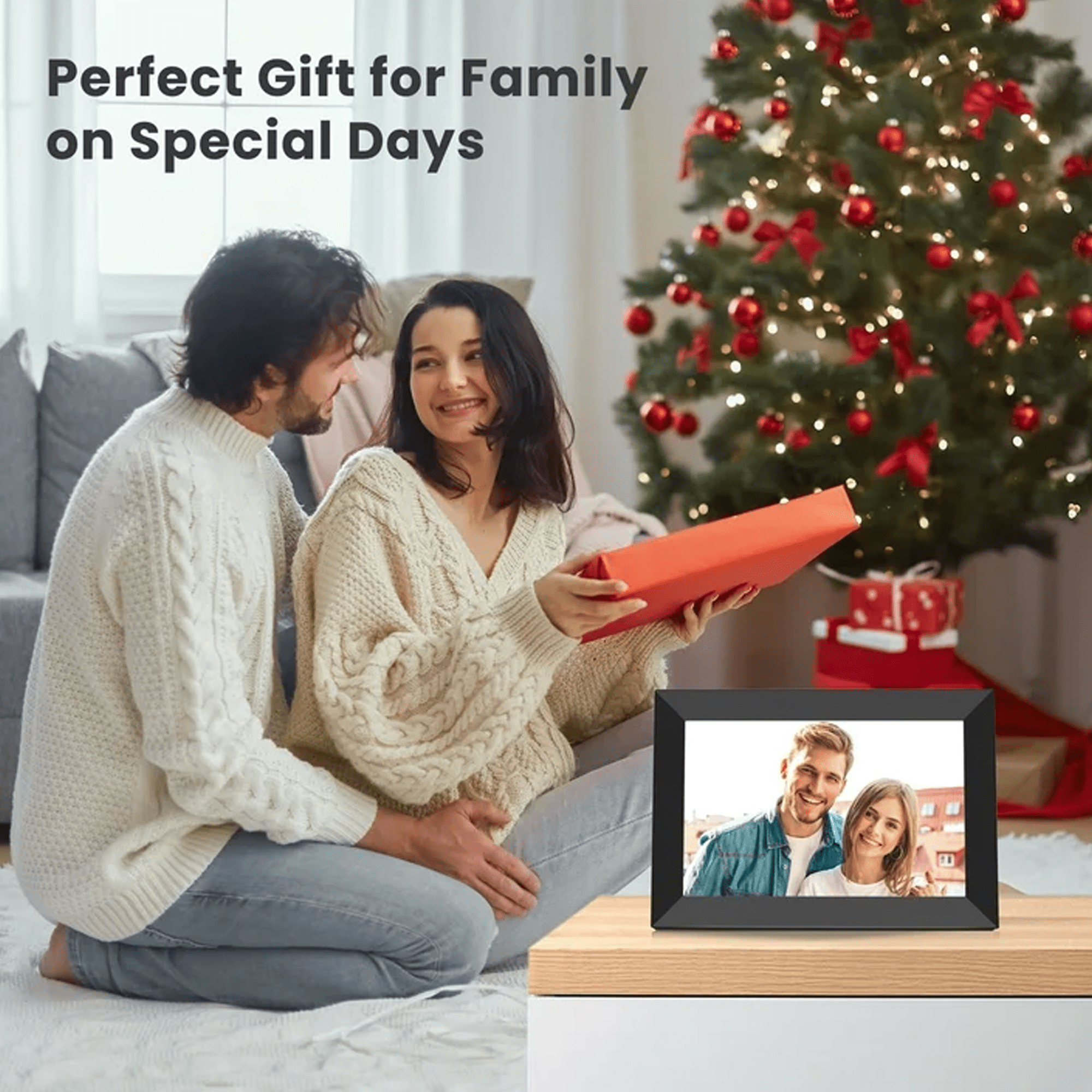 Lvelia Wifi Digital Photo Picture Frame with 32GB Storage, 10.1 inch IPS HD Touch Screen, Auto-Rotate Slideshow,Perfect Gift for Family & Friends - Image 8