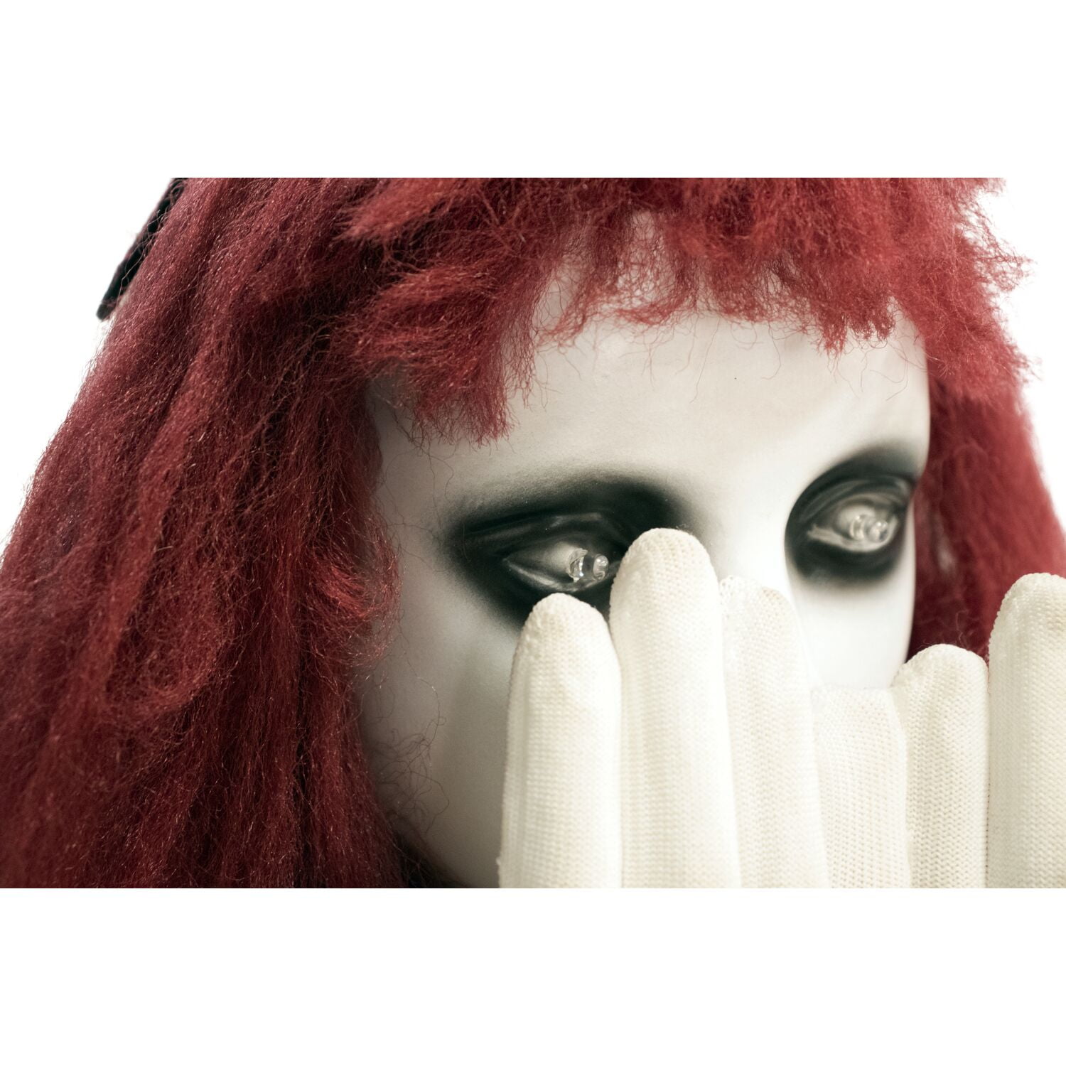 Haunted Hill Farm 27 in Pop-Up Animatronic Haunted Doll, Indoor/Outdoor Halloween Decoration, Red Flashing Eyes, Noises, Battery-Operated, HHFJGIRL-2LSA - Image 10