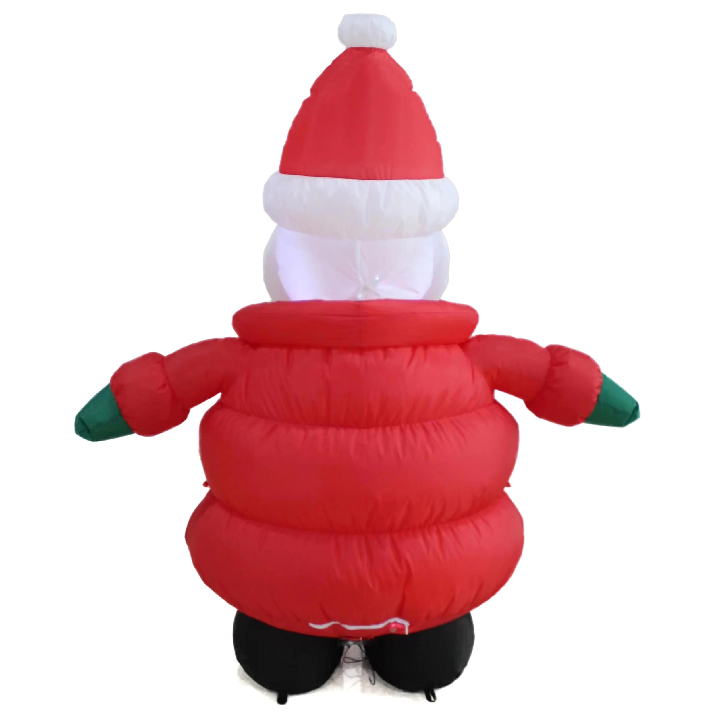 4.5ft Puffy Coat Santa - Lighted Christmas Inflatable by Seasonal LLC - Image 5