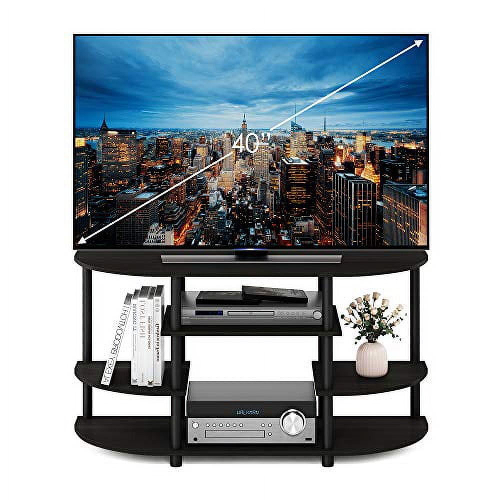 Furinno JAYA Simple Design No Tool TV Stand, Black - Image 5