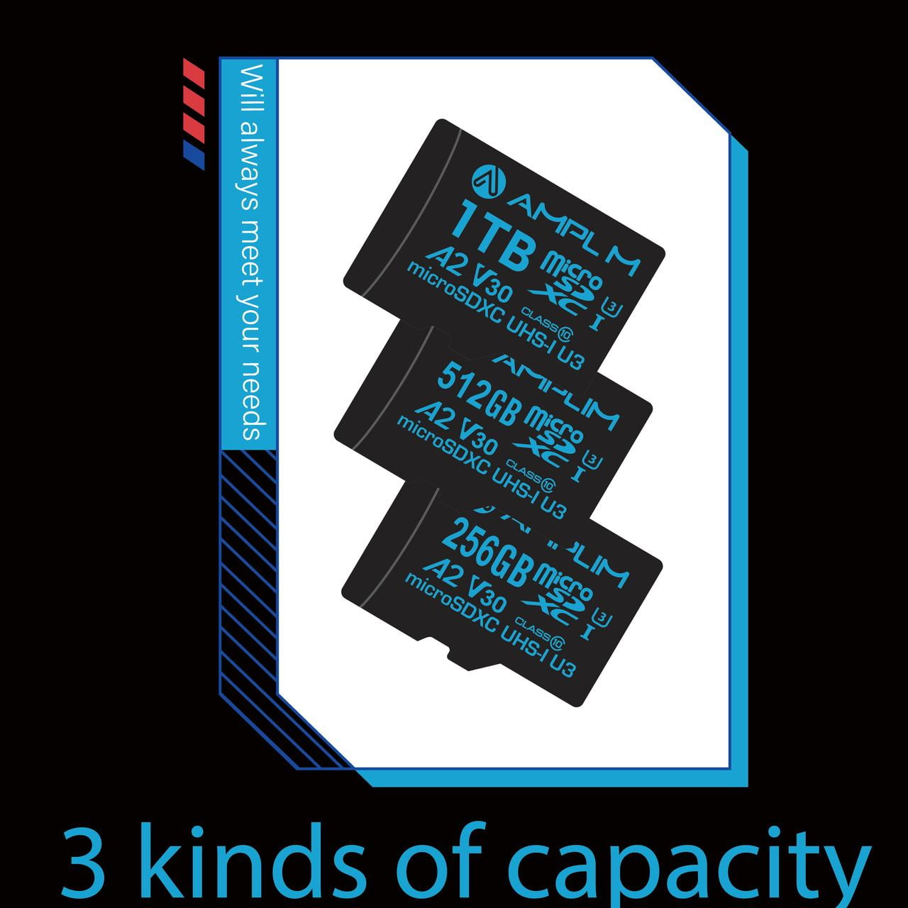 Amplim 512GB Micro SD Card - UHS-I Class 10, A2, U3 High-Speed Memory Card for Android Phone, Camera and 4K Video Recording - Image 6