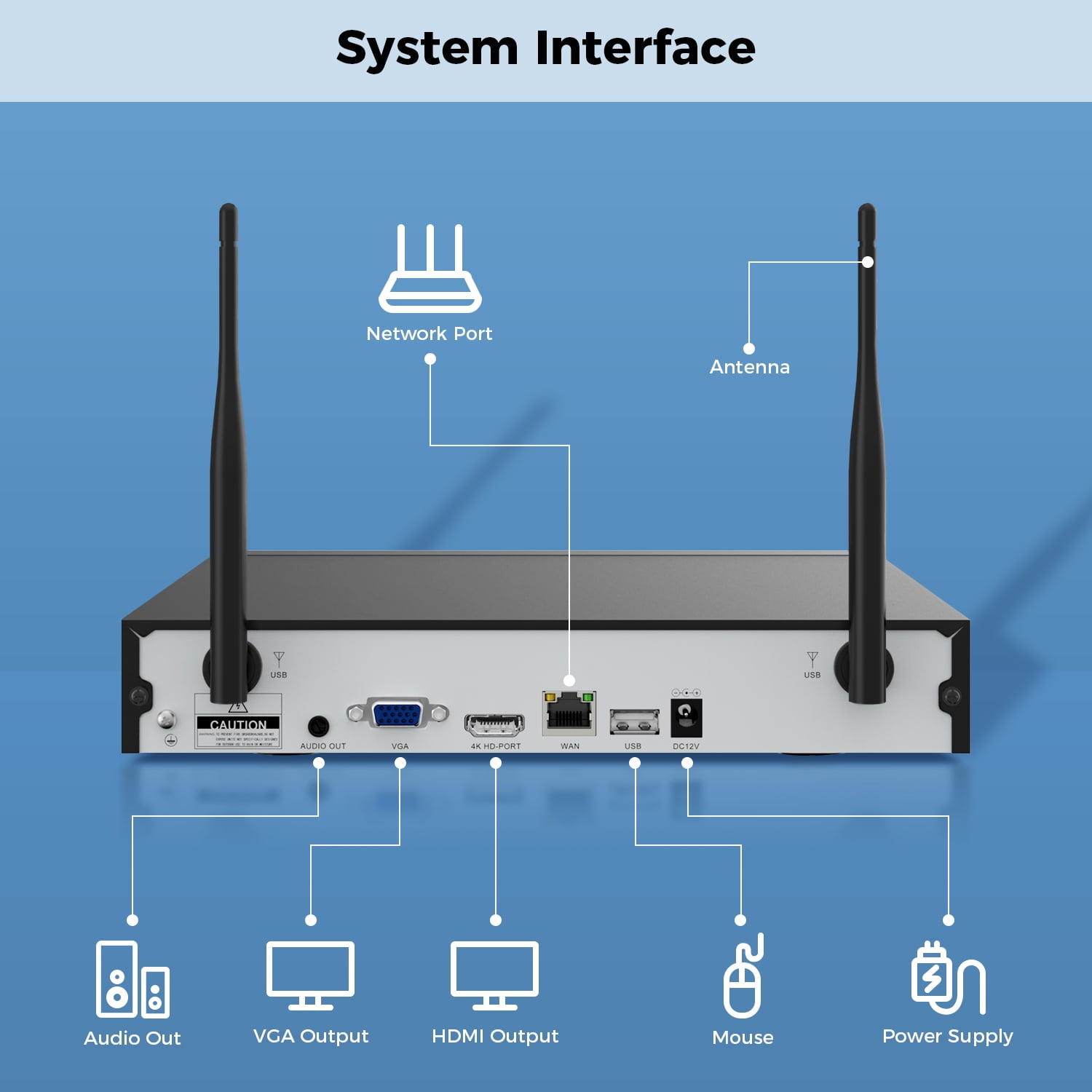 Hiseeu Security Wired Camera System, 10CH 3MP NVR Home Security, 1080P IP Security Surveillance Cameras with 2 Way Audio, IP66 Waterproof, for Indoor Outdoor, No HDD (Wireless Wi-Fi) - Image 6