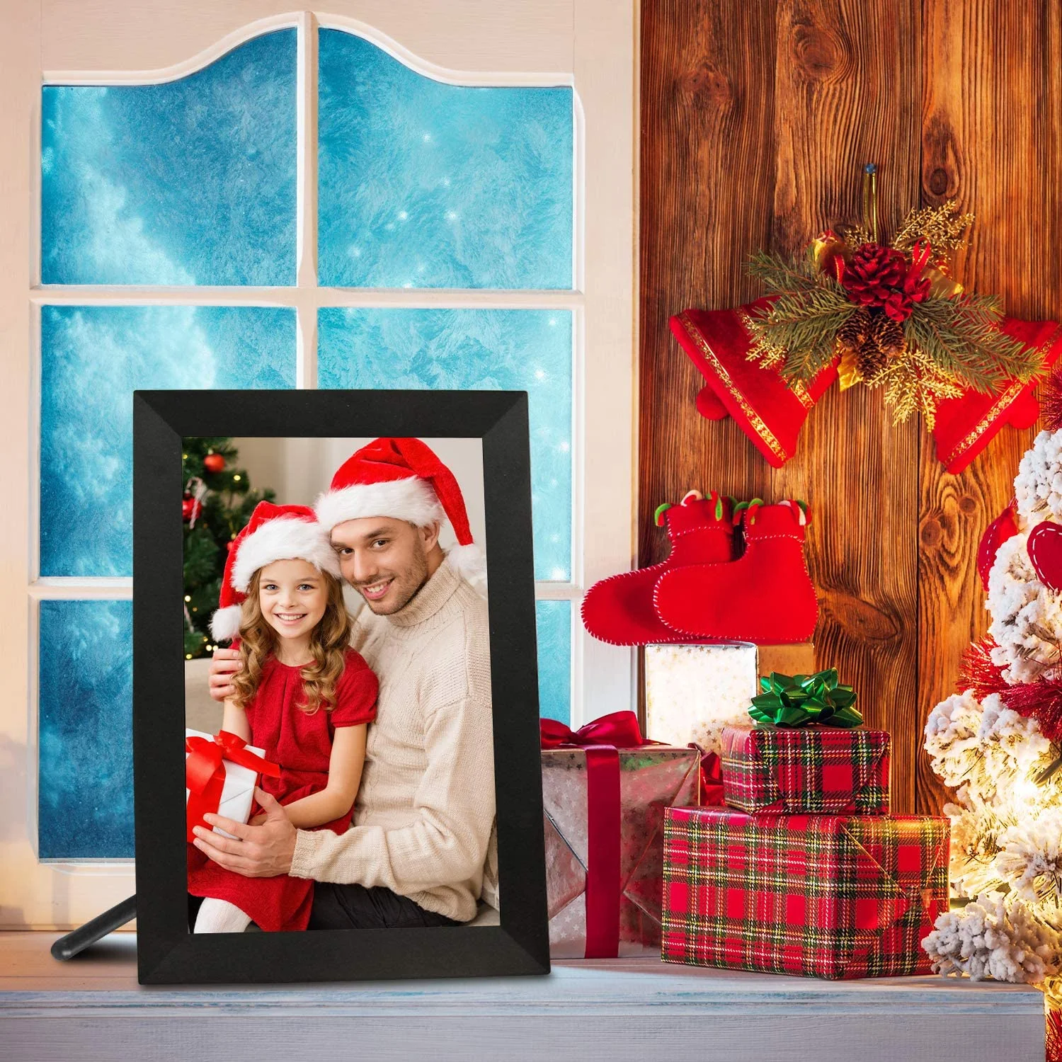 Lvelia Wifi Digital Photo Picture Frame with 32GB Storage, 10.1 inch IPS HD Touch Screen, Auto-Rotate Slideshow,Perfect Gift for Family & Friends - Image 3