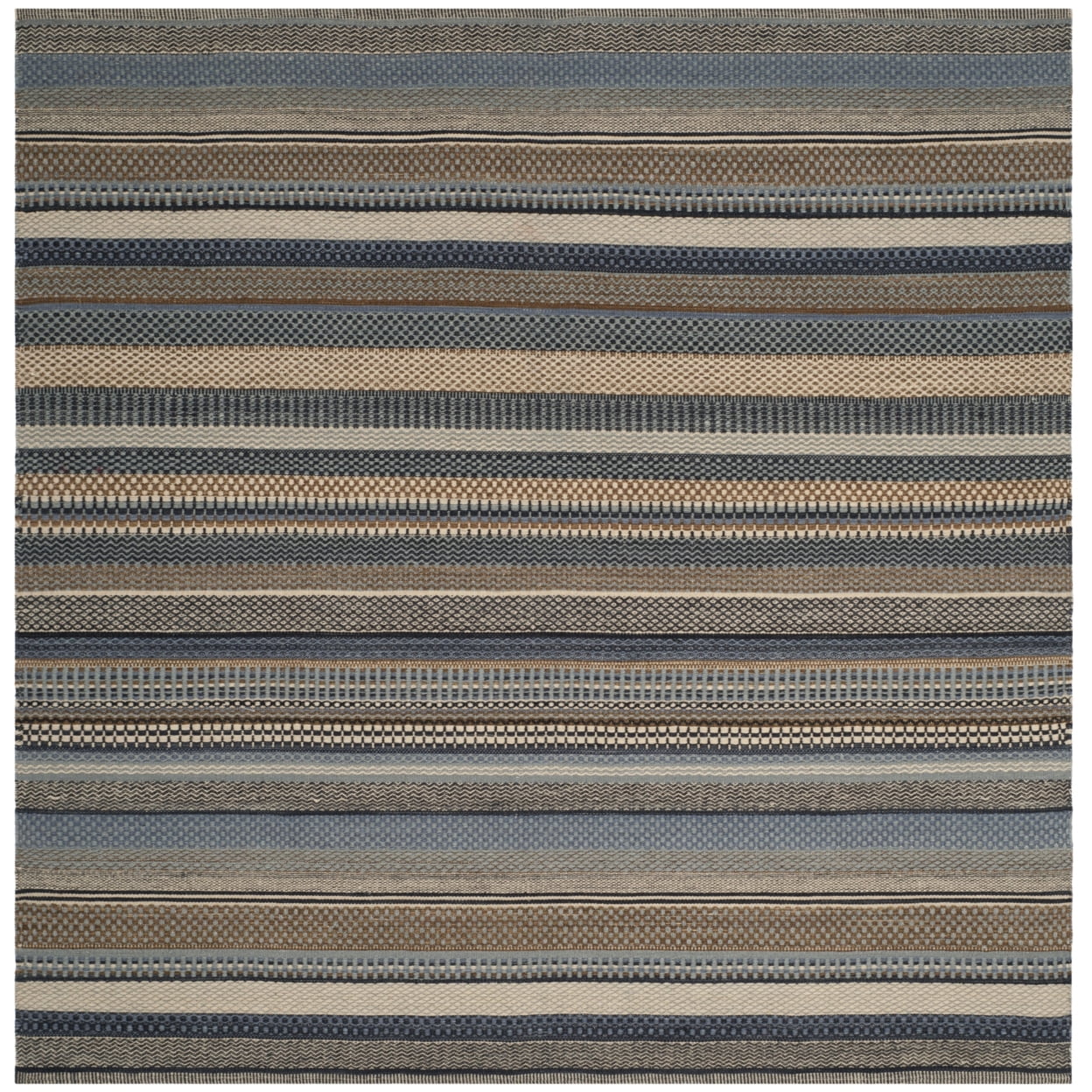 SAFAVIEH Kilim Collection KLM951A Handwoven Blue Rug - Image 3