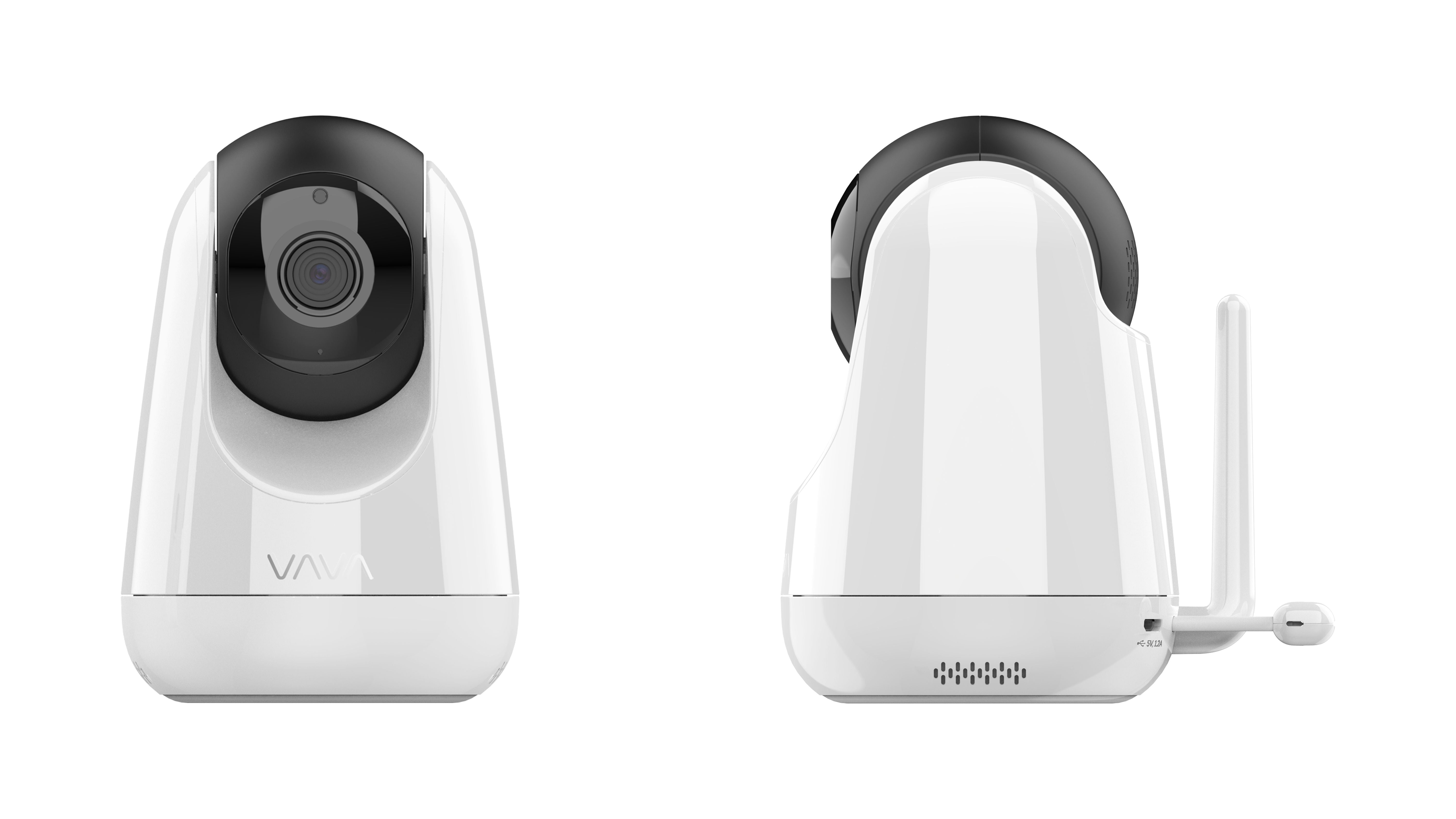 VAVA 8" 1080P HD Video Baby Monitor Split View, Night Vision, Zoom/Pan/Tilt, & 2-Way Audio, White - Image 9