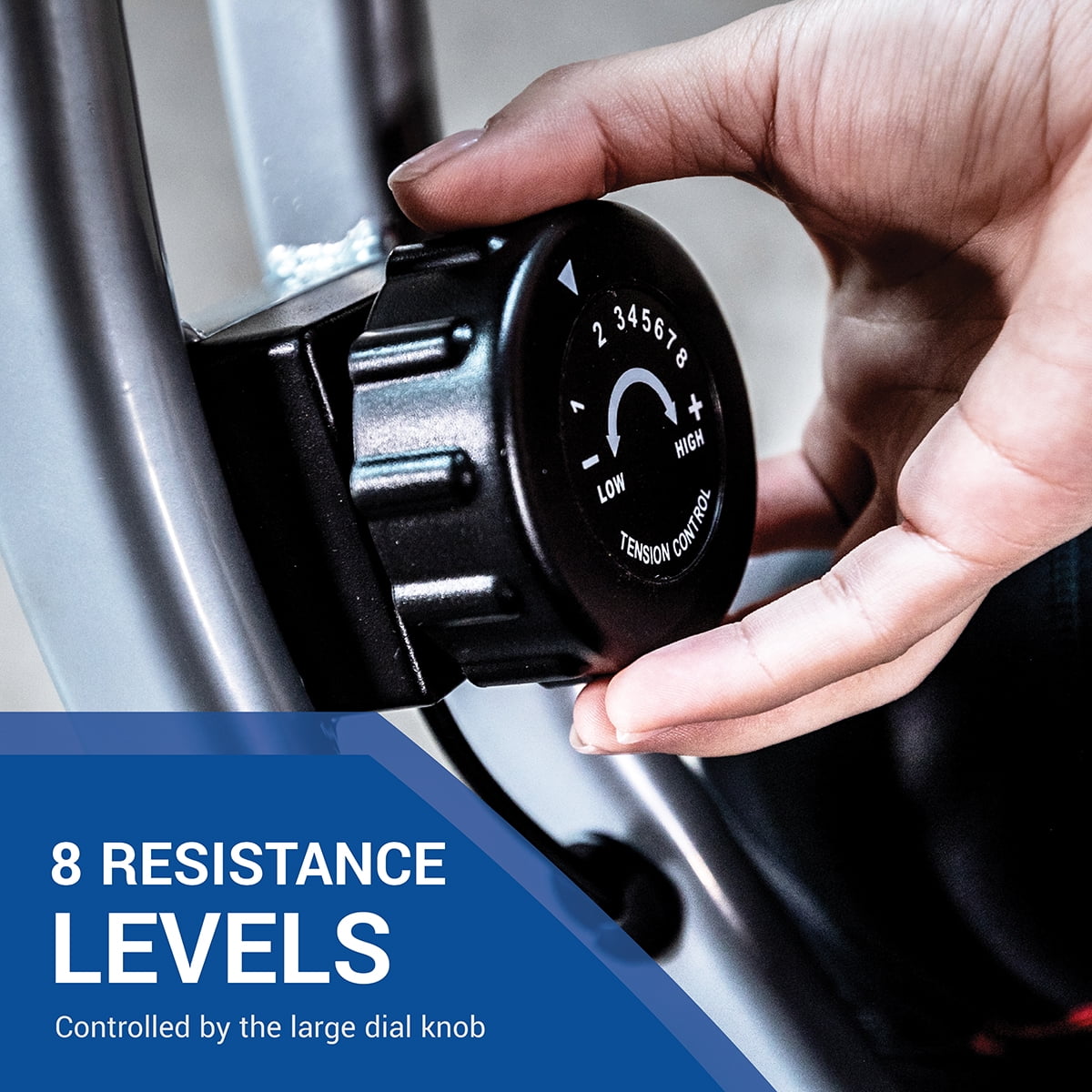 XTERRA Fitness FB160 Compact Folding Stationary Bike with Heart Rate Sensors and Large Padded Seat - Image 8