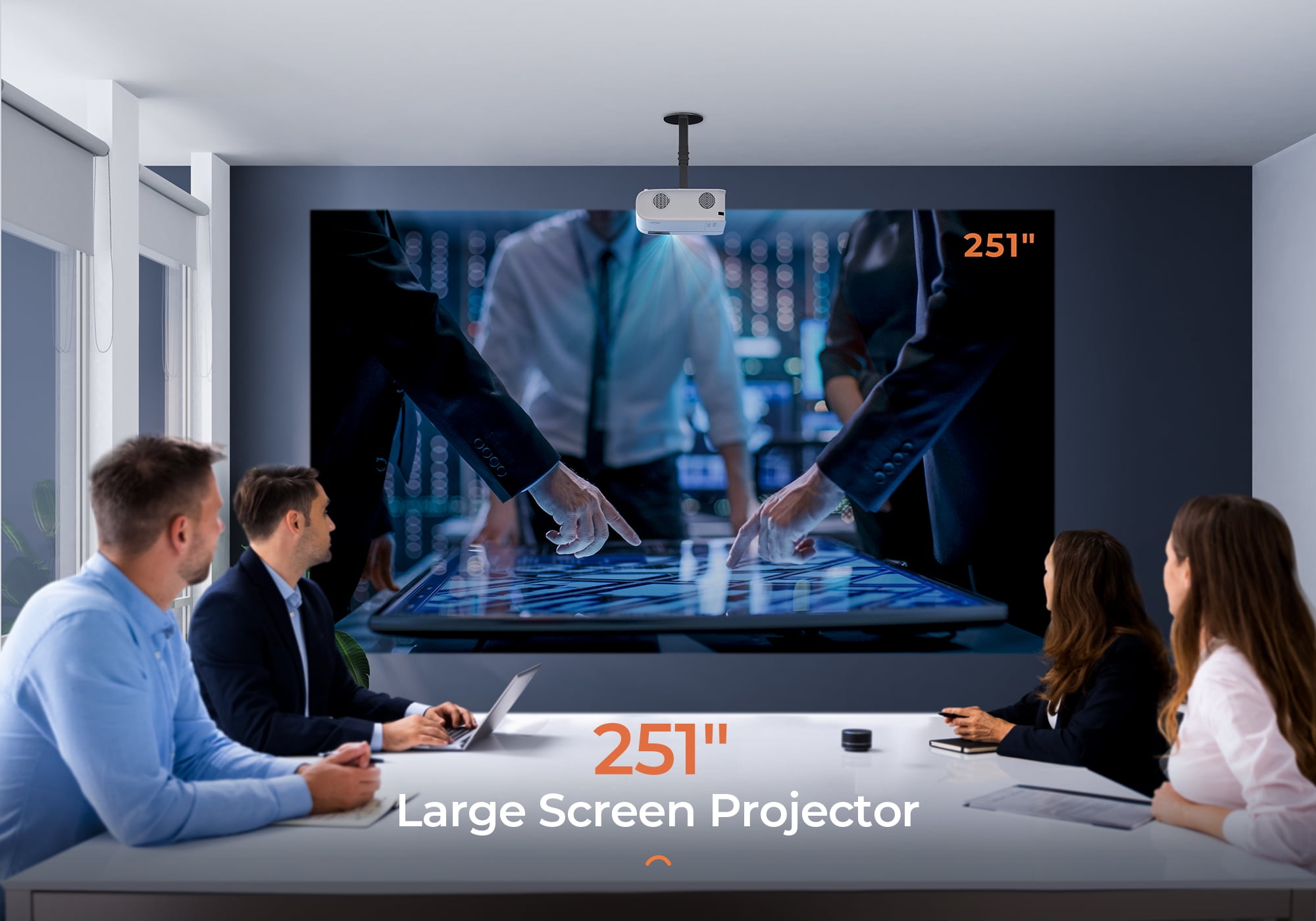 VANKYO Native 1080P WiFi Projector, Dolby_Audio Sound Support, Home Theater Projector Compatible w/TV Stick, iOS, Android, Laptop, Console - Image 6