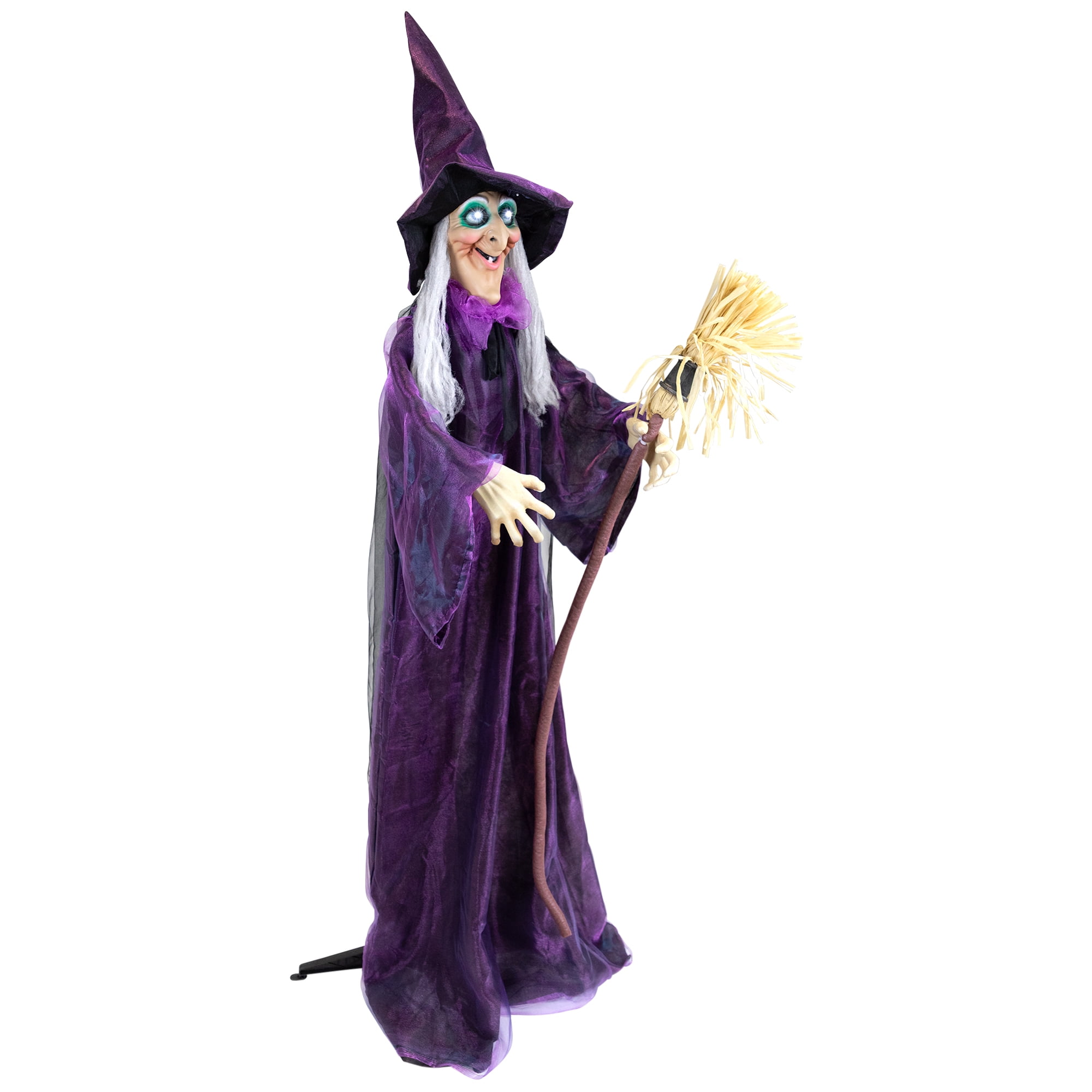 Northlight LED Lighted and Animated Witch Halloween Decoration - 5.5' - Image 6