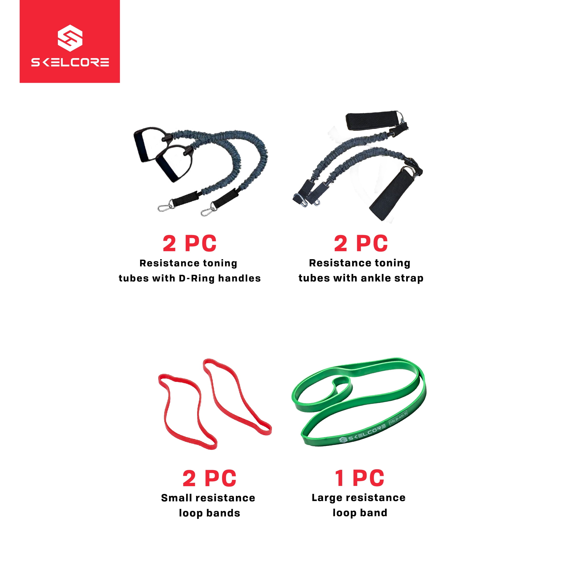 Skelcore Platform Trainer, Full Body Home Gym System, Weights or Bands, Black - Image 12