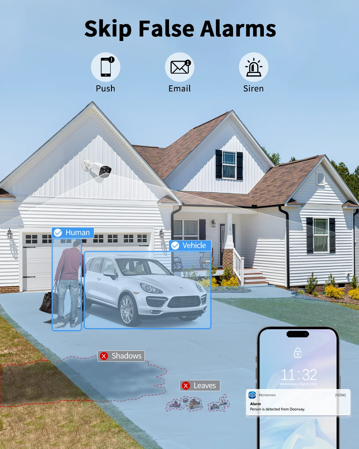 《2-Way Audio & 100ft Night Vision》OHWOAI Wired Outdoor 4K Ultra 8.0MP POE Security Camera System. - Image 7