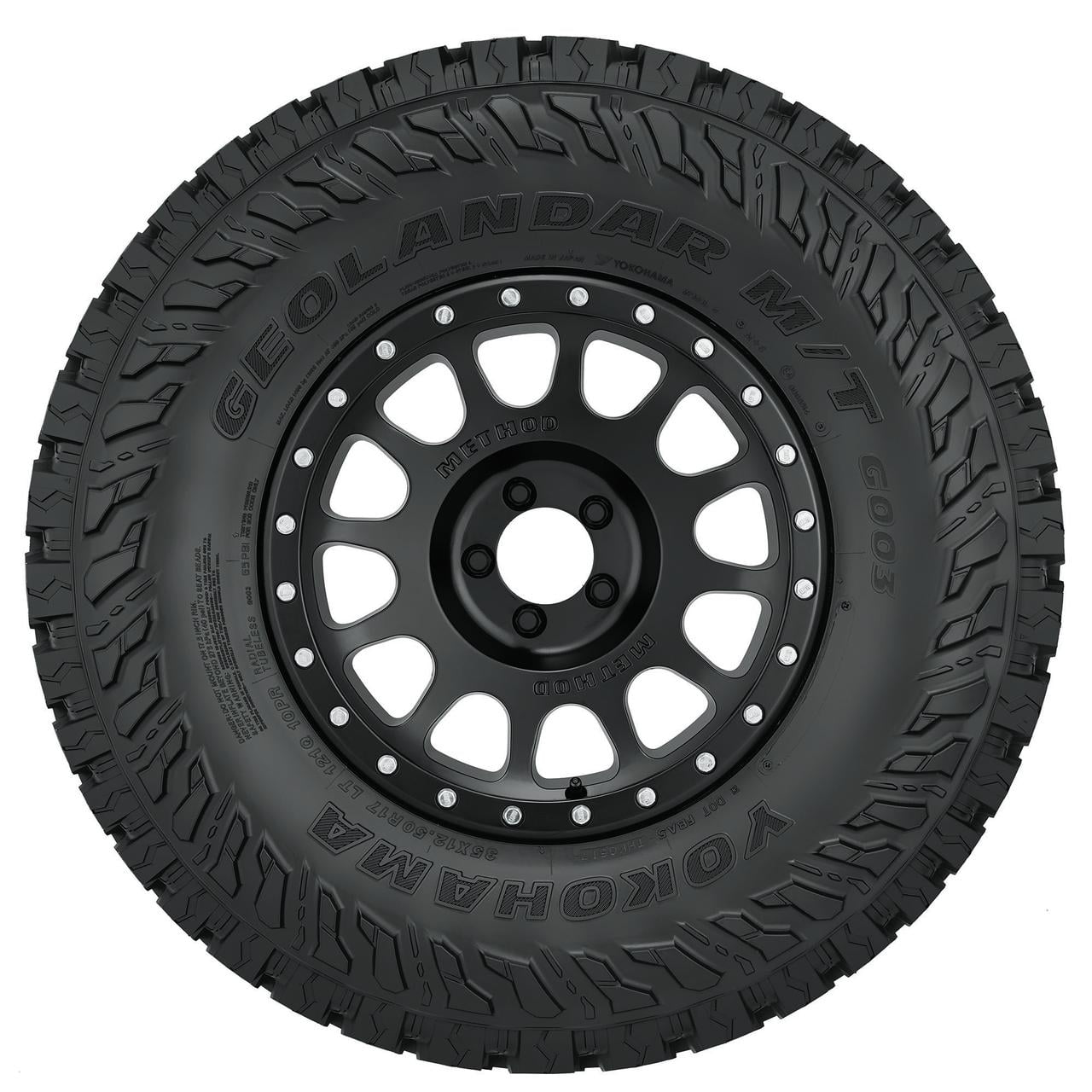 Yokohama Geolandar M/T G003 Mud Terrain LT275/65R18 123/120Q E Light Truck Tire - Image 3