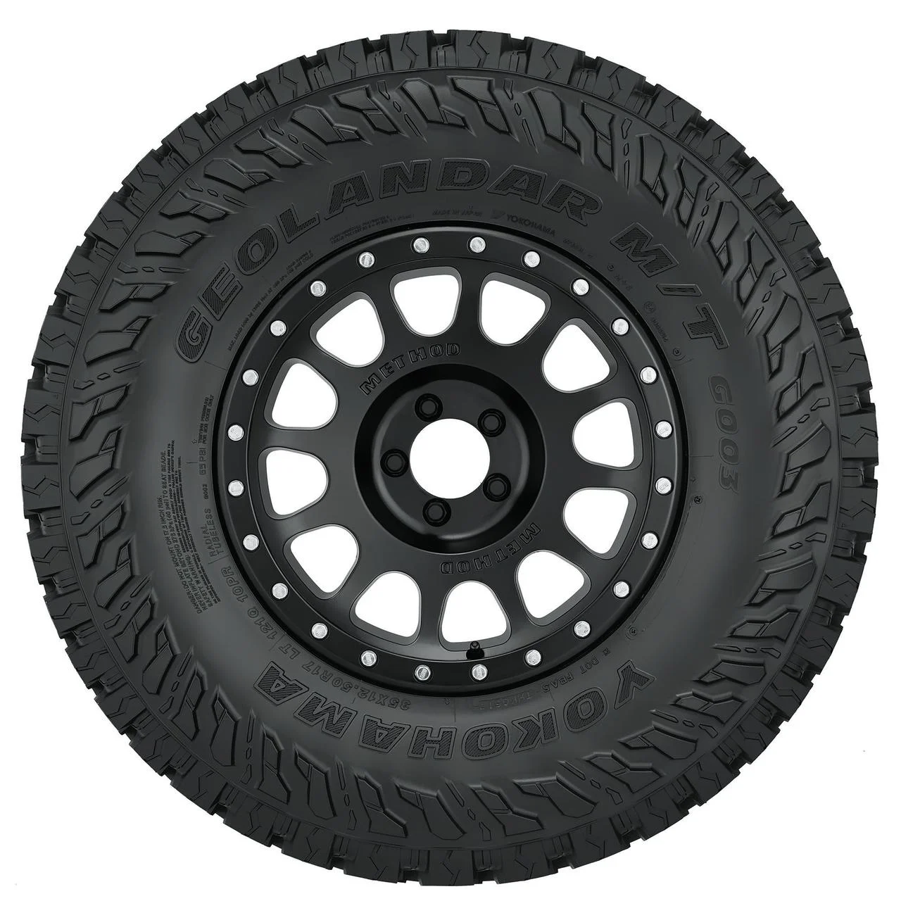 Yokohama Geolandar M/T G003 Mud Terrain LT285/70R17 121/118Q E Light Truck Tire - Image 3