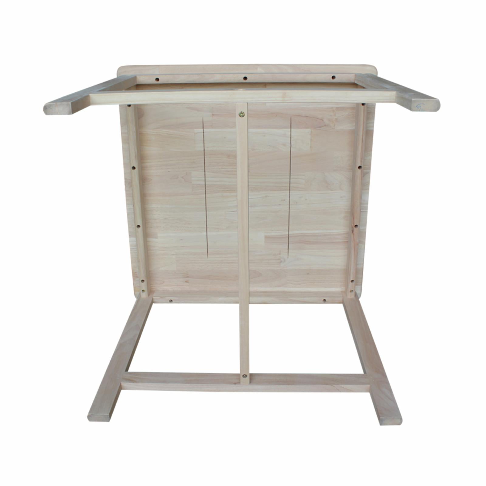 International Concepts Indoor Wood Kids Table and Chairs in Unfinished - 3 Piece Set - Image 7