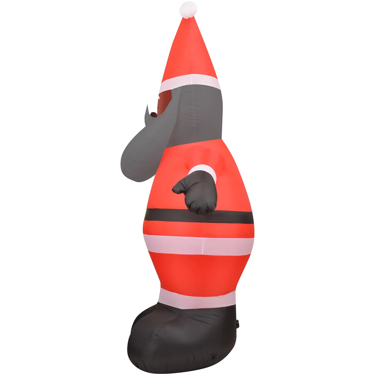 Fraser Hill Farm 12-Ft. Tall African American Santa Claus, Outdoor Blow-Up Christmas Inflatable with Lights and Storage Bag, FHFAASANTA121-L - Image 10